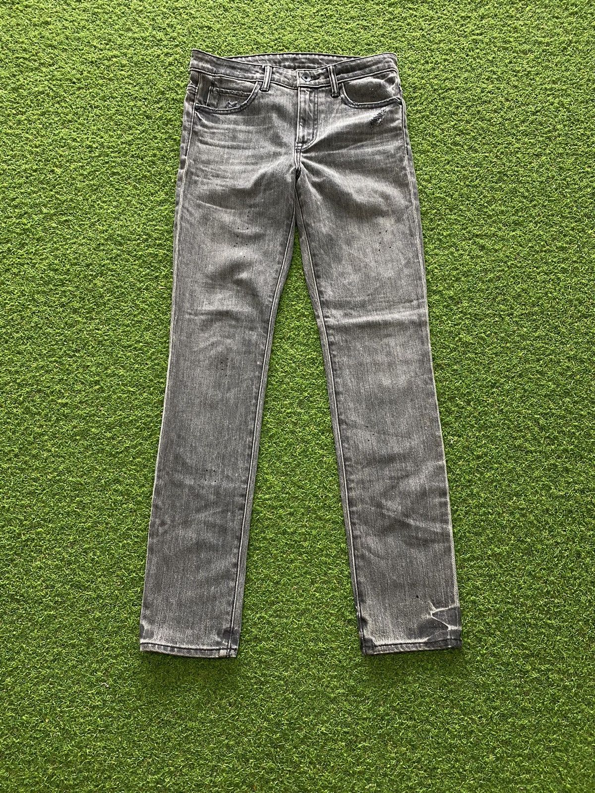 image of Helmut Lang Ankle Skinny Jeans in Grey, Men's (Size 26)