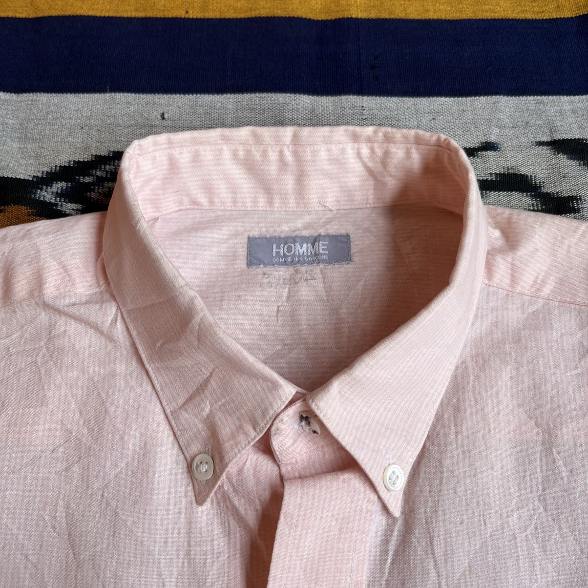 Comme des Garcons × Comme des Garcons Homme Homme CDG Button Up Pocket Shirt Size US XL / EU 56 / 4 - 4 Thumbnail