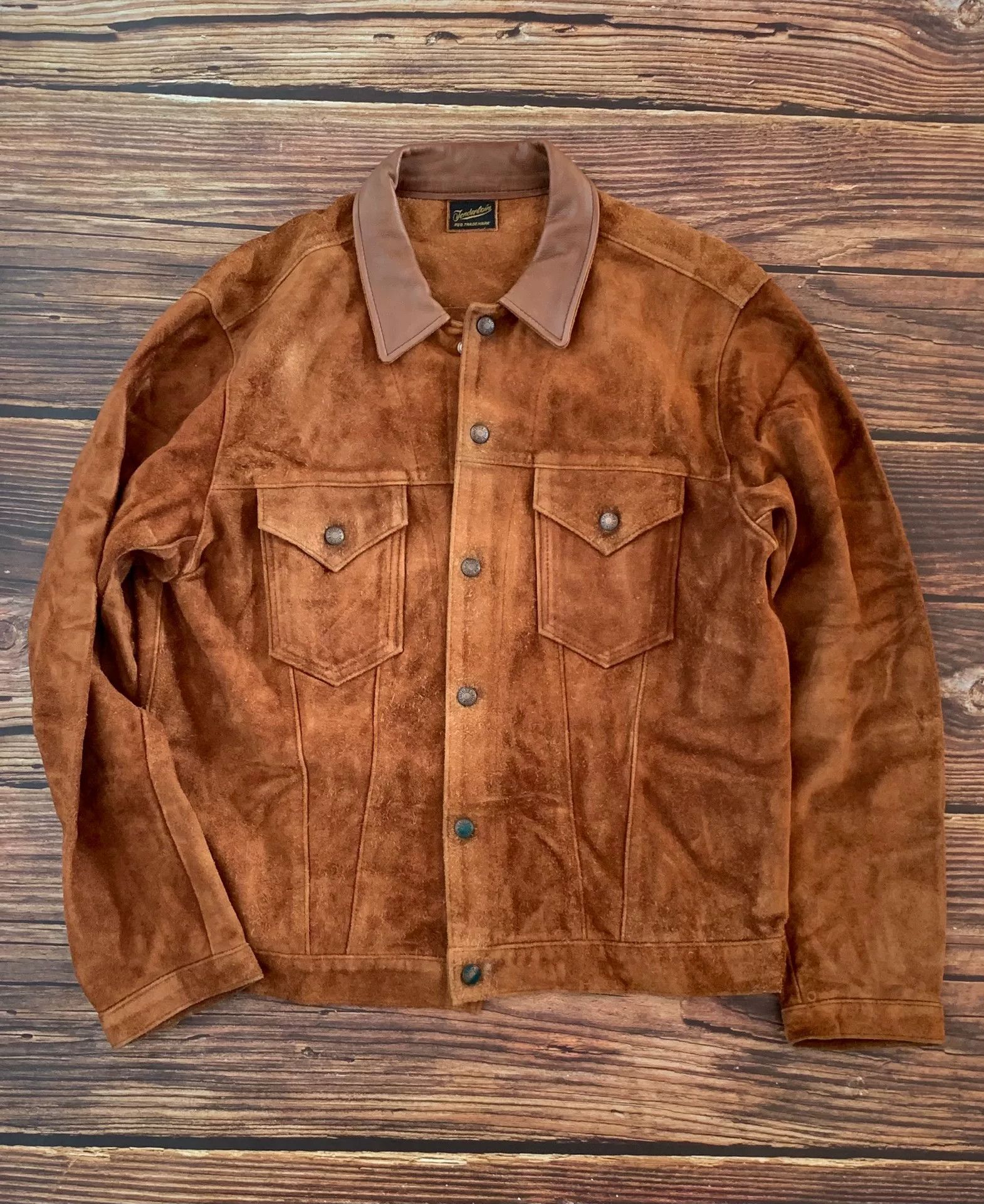 Tenderloin suede jacket with button front and collar Size US M / EU 48-50 / 2 - 1 Thumbnail