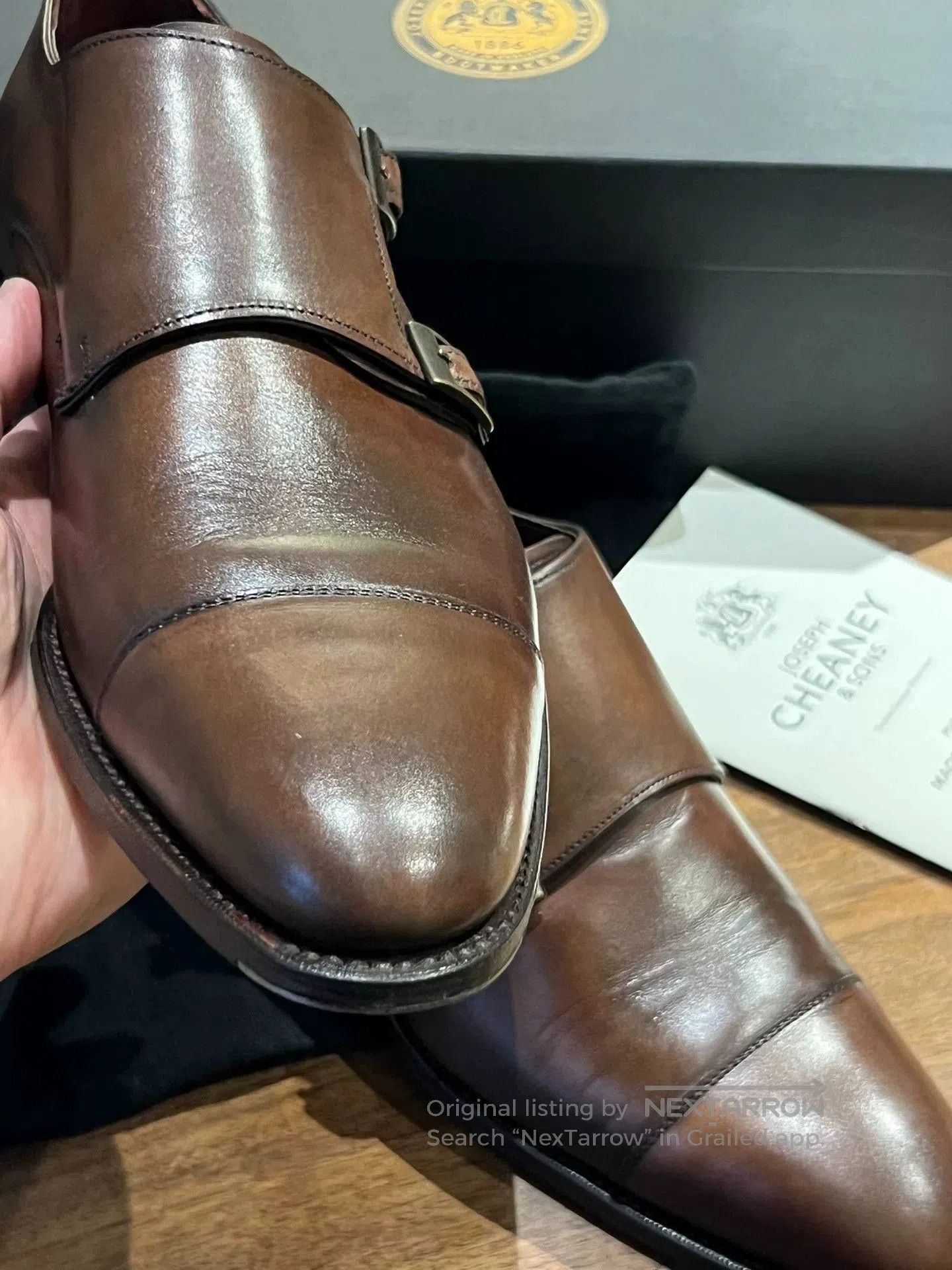 Cheaney Cheaney Imperial Handcrafted Monk Shoes. Size US 9.5 / EU 42-43 - 5 Thumbnail