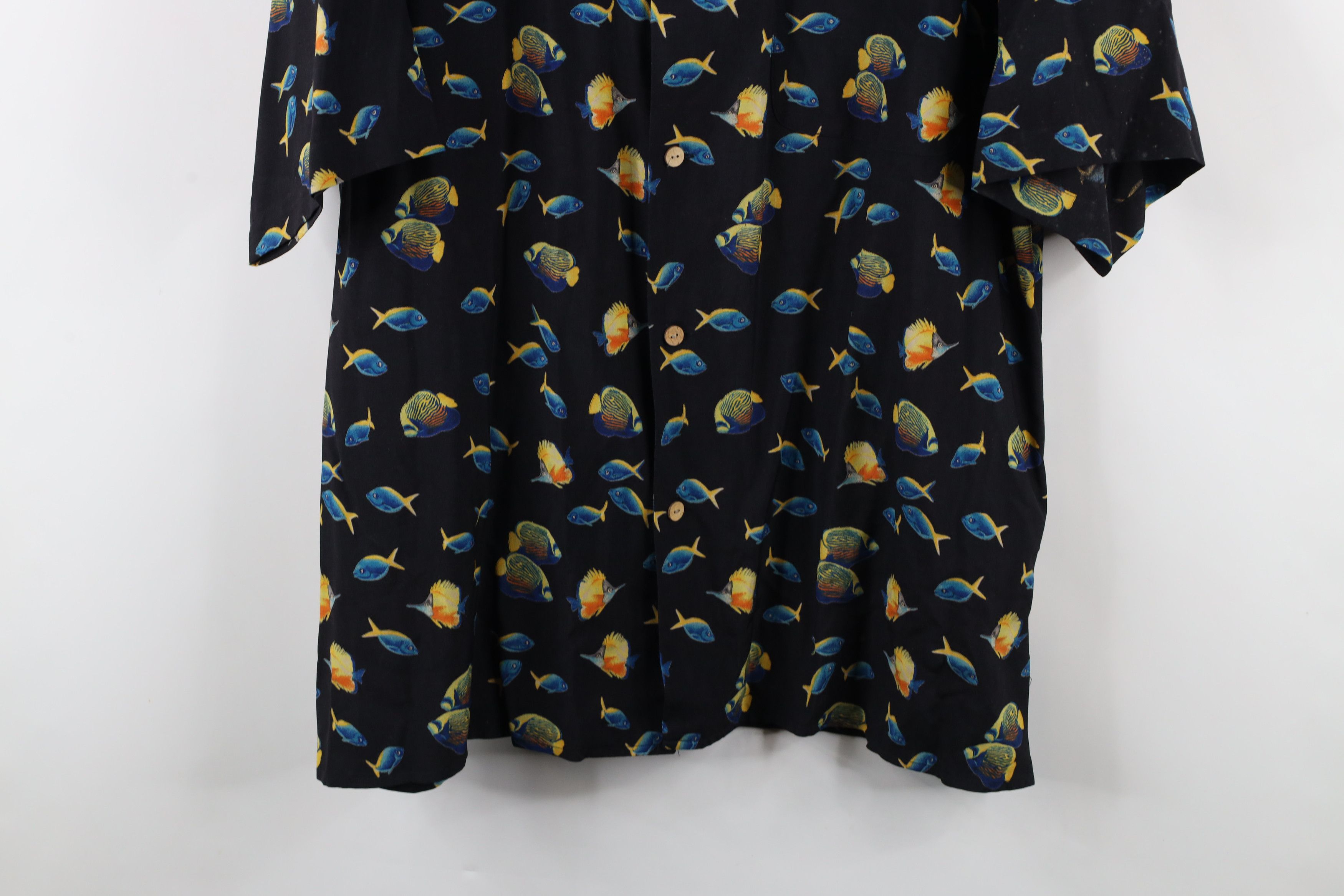 Vintage Vintage 90s Streetwear Over Print Looped Collar Button Shirt Size US XL / EU 56 / 4 - 3 Thumbnail