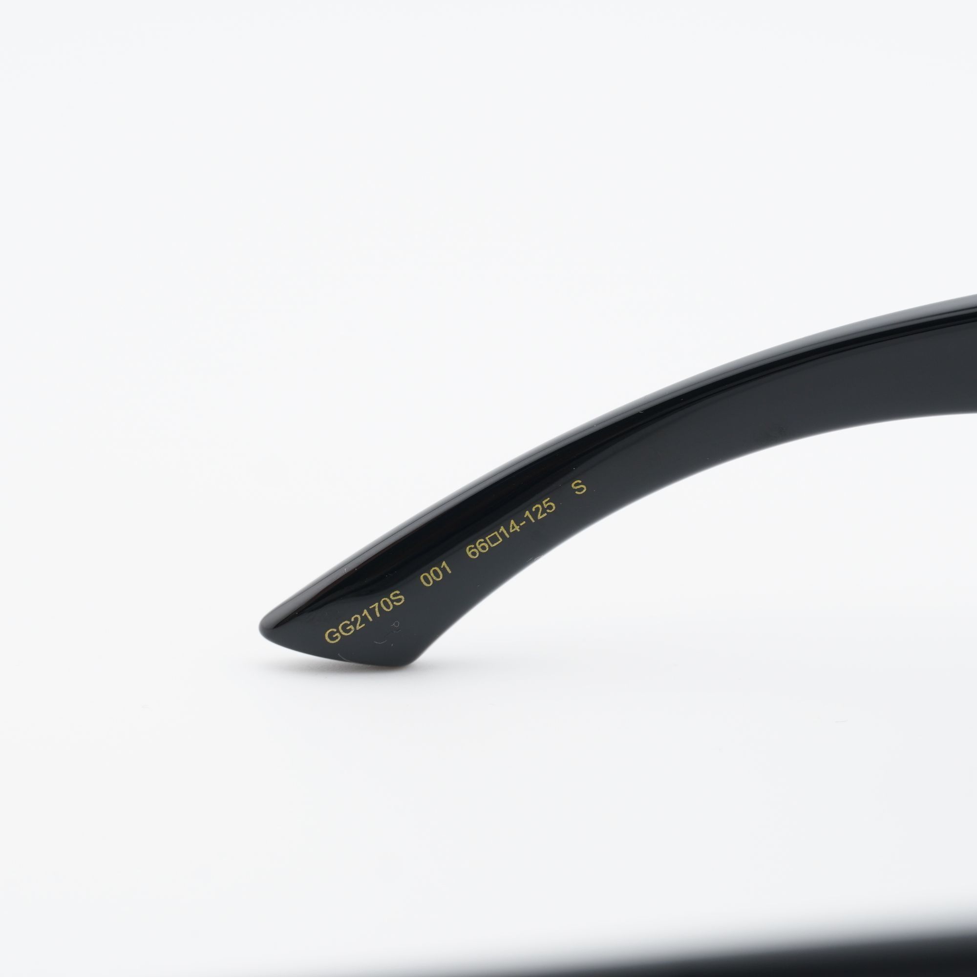 Gucci Gucci GG2170S 001 Sunglasses Black Rectangle Frame Size ONE SIZE - 8 Thumbnail