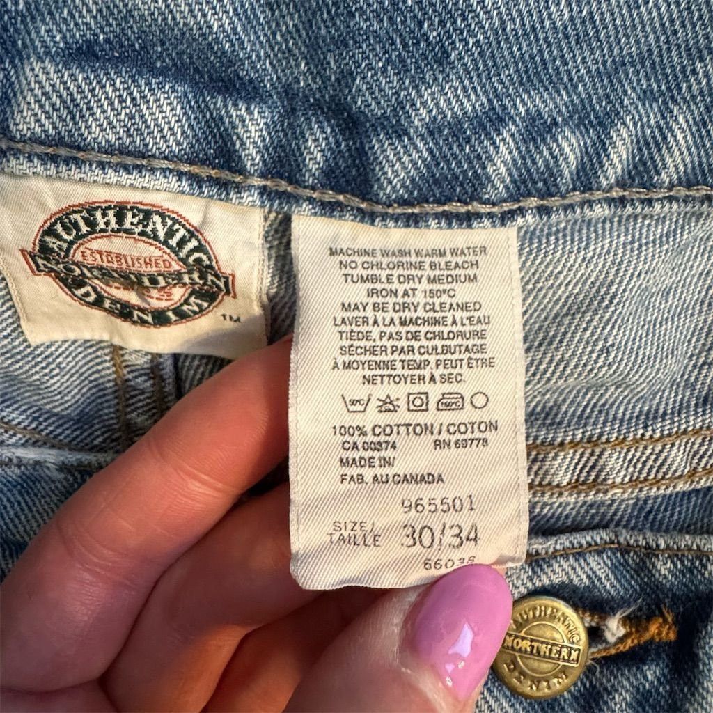 Other Authentic Northern Denim Men's Relaxed Straight Jeans Blue Size US 30 / EU 46 - 2 Thumbnail