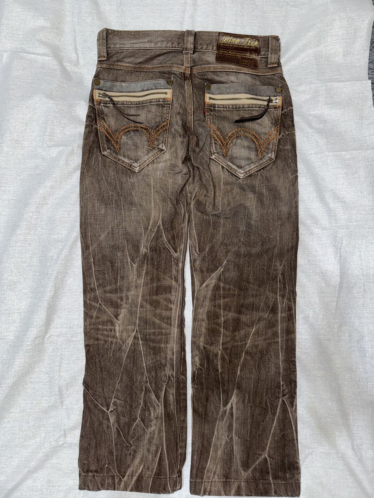Edwin Vintage edwin 503 blue trip jeans Size US 30 / EU 46 - 2 Thumbnail