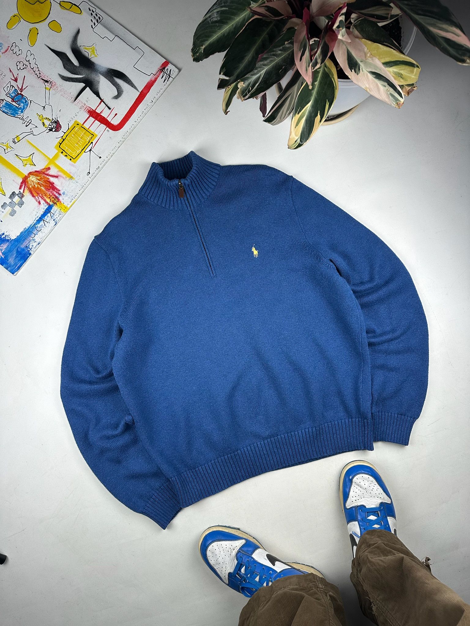 Polo Ralph Lauren Polo Ralph Lauren Sweater Quarter Zip Retro 90s Size US XL / EU 56 / 4 - 2 Thumbnail