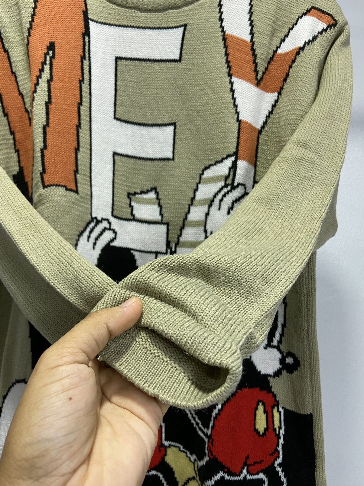 Japanese Brand × Mickey Mouse Vintage 90s Mickey Mouse Disney company Yoshimura knitwear Size M / US 6-8 / IT 42-44 - 4 Thumbnail