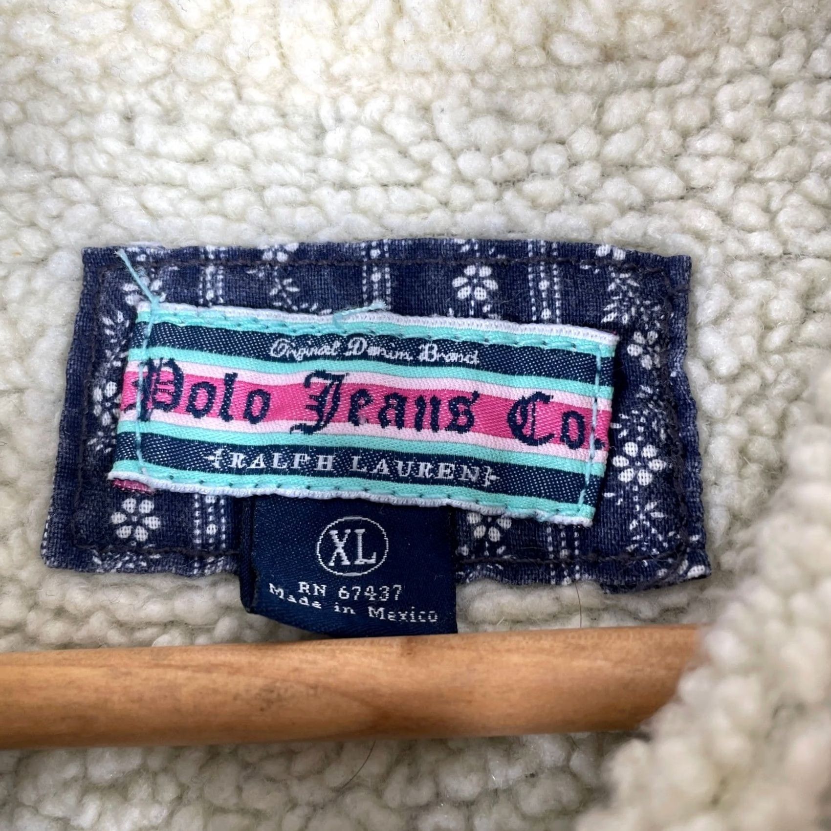 Vintage Y2K Polo Jeans Ralph Lauren Denim Jacket XL Sherpa Lined Distressed 2000s - Size XL Size 40" / US 18 - 3 Thumbnail