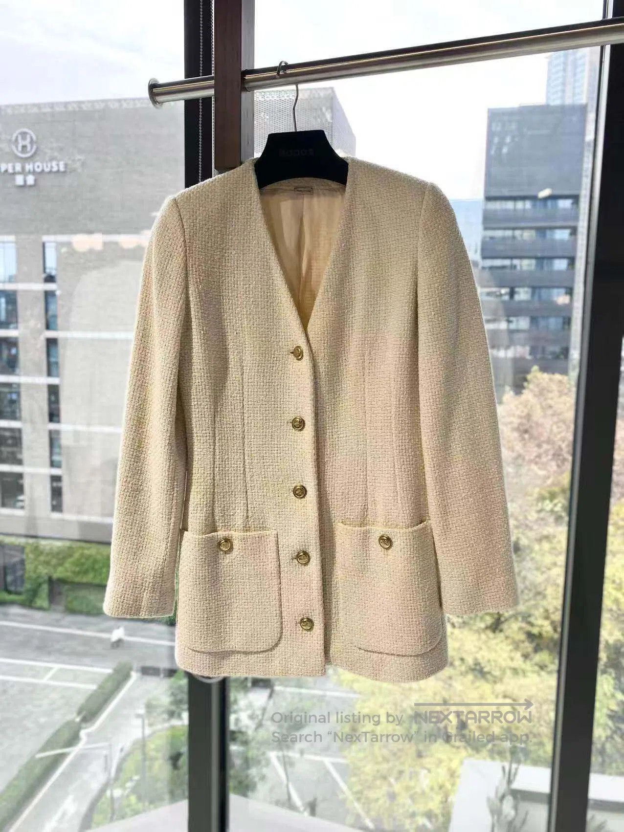 Gucci Guicci Woven gold buckle jacket coat| Size XXS / US 00 / IT 34 - 2 Thumbnail