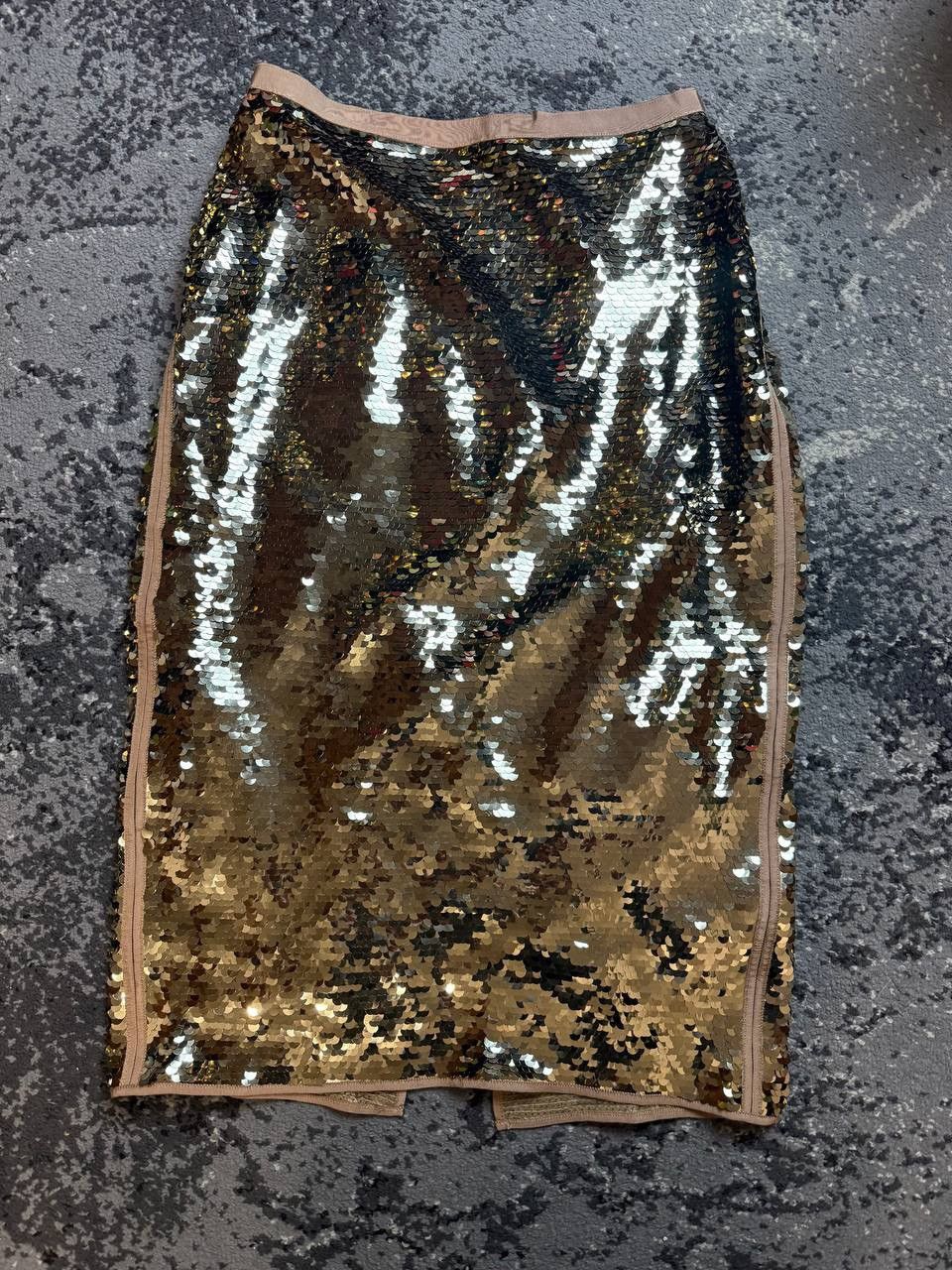 Max Mara Max Mara Weekend Atelier Glitter Skirt Suit gold Size 24" / US 00 / IT 34 - 1 Thumbnail