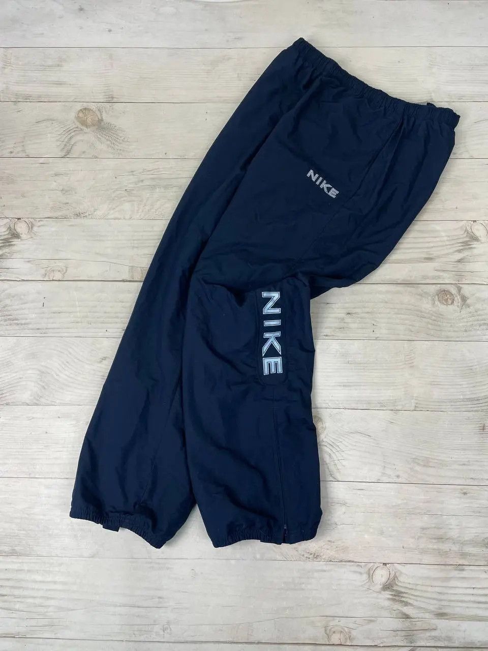 Nike Vintage Nike Track Pants 00s Big Logo Y2K Drill Size US 36 / EU 52 - 1 Thumbnail