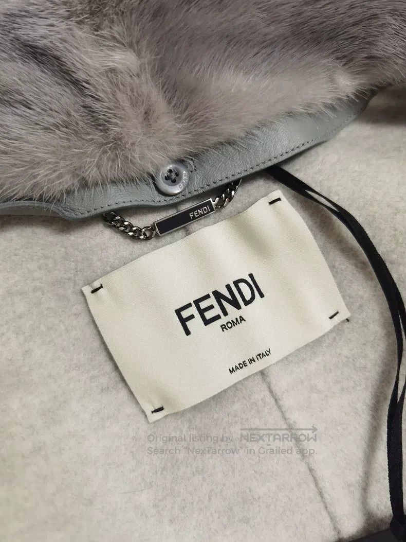 Fendi Fendi Genuine Cashmere Fur Collar Coat Size S / US 4 / IT 40 - 4 Thumbnail