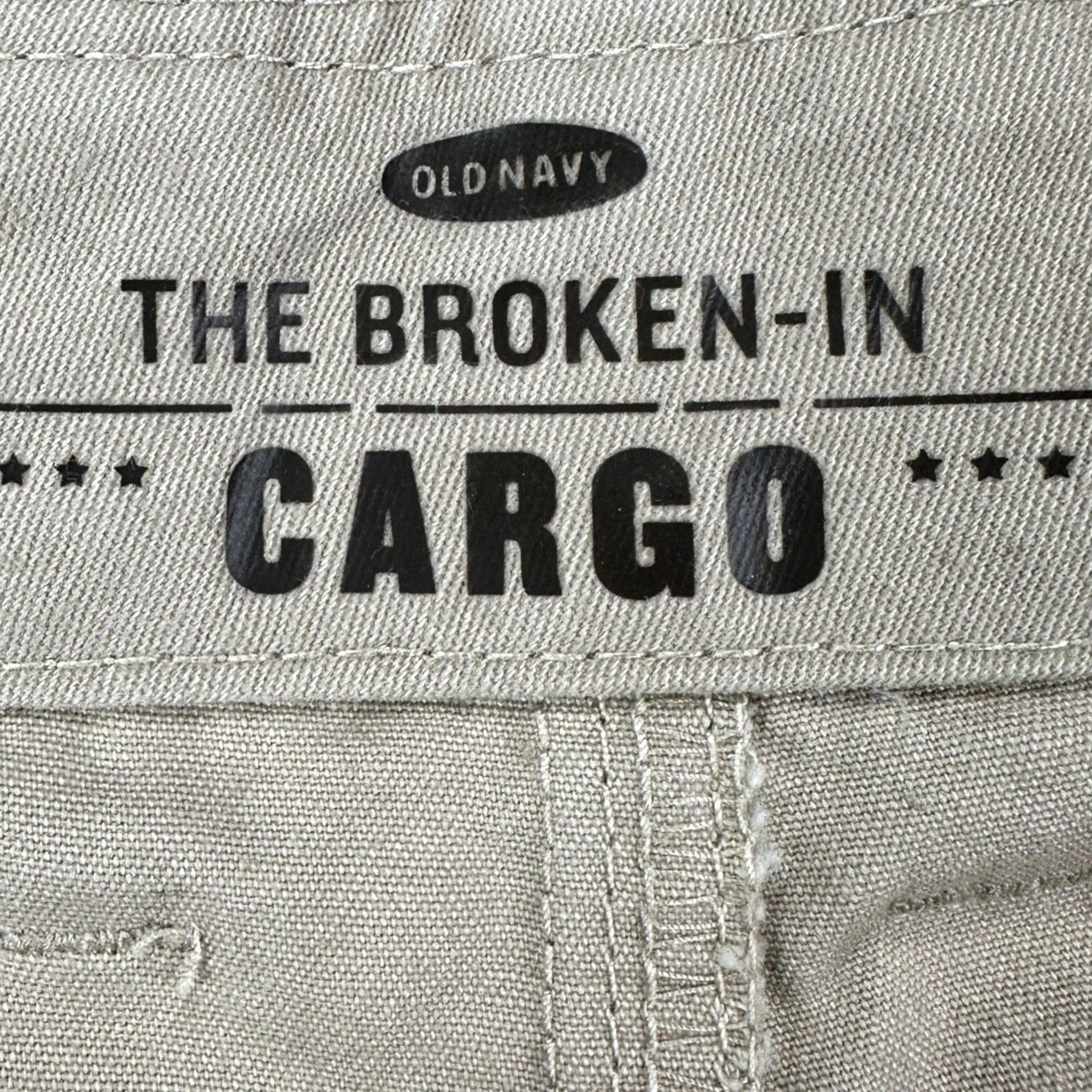 Old Navy VINTAGE Old Navy The Broken-In Cargo Pants Mens 42x30 Tan Cargo Pocket Straight Leg EUC Size US 42 / EU 58 - 3 Thumbnail