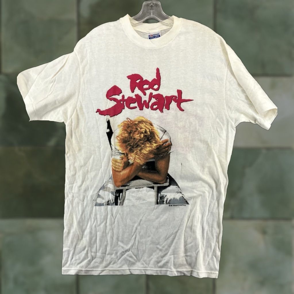 Hanes Rod Stewart 1988 Out of Order Tour Concert Tee Mens XL Size US XL / EU 56 / 4 - 1 Thumbnail