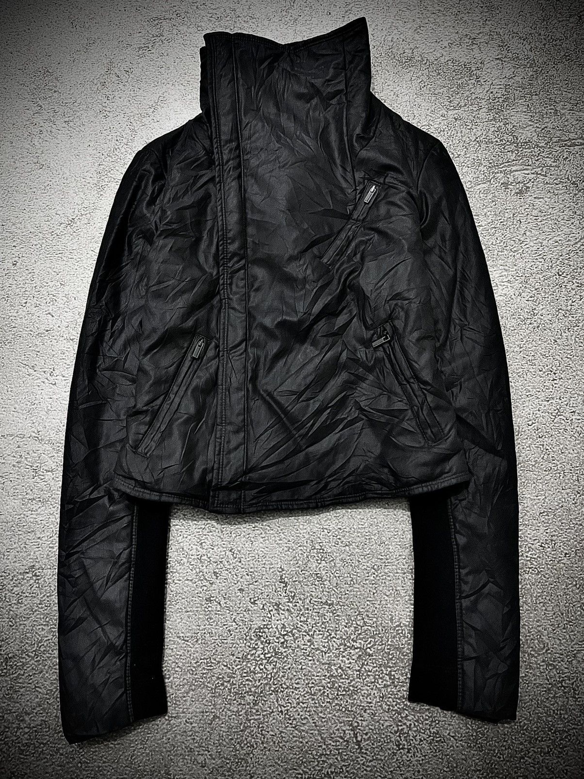 Japanese Brand 2000s BCBGMaxazria Asymmetrical Jacket Rick Owens style Size US M / EU 48-50 / 2 - 1 Thumbnail
