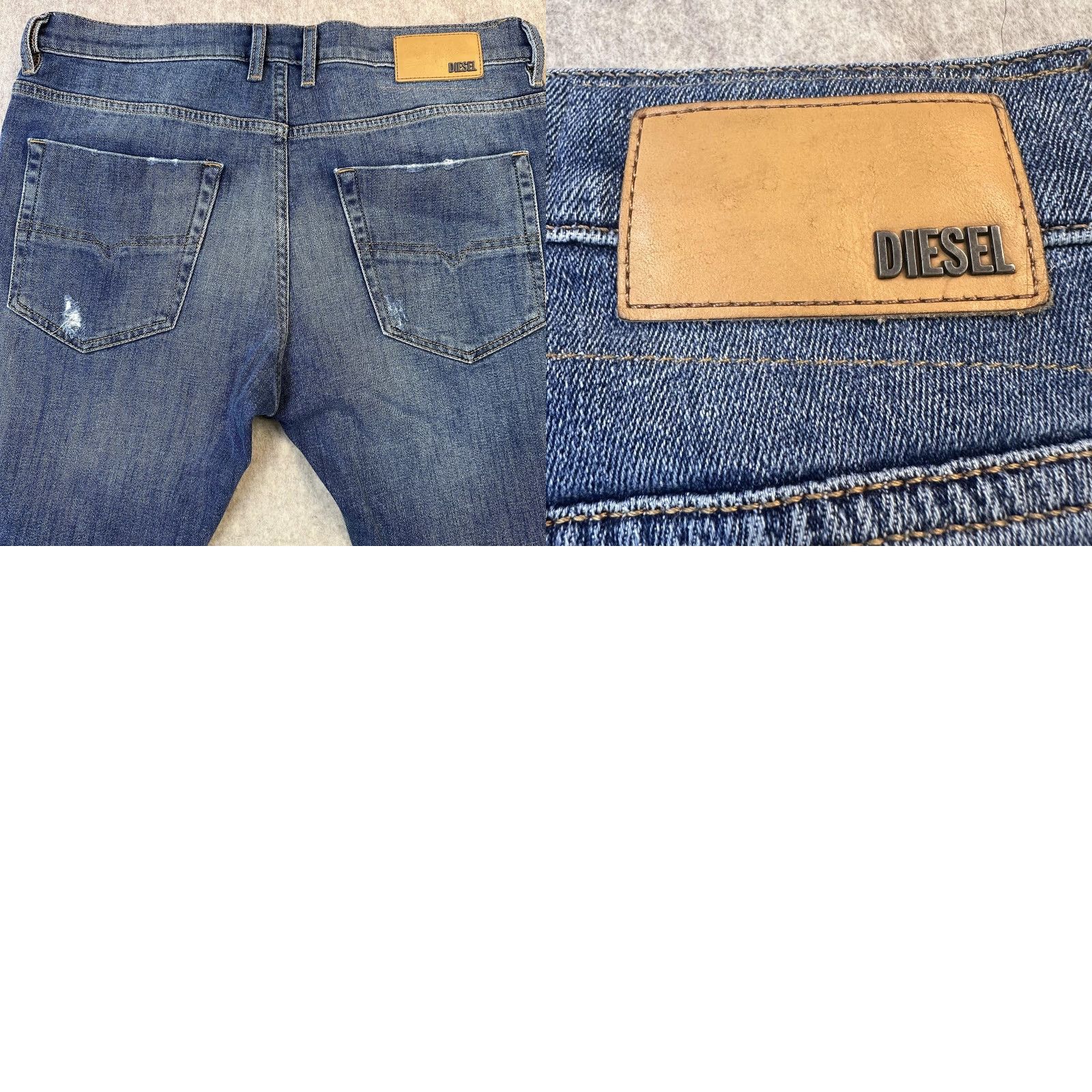 Diesel Diesel Tepphar-X Jeans Mens 32x31 Blue Slim Carrot Distress Button Fly Authntic Jeans Size US 32 / EU 48 - 10 Thumbnail