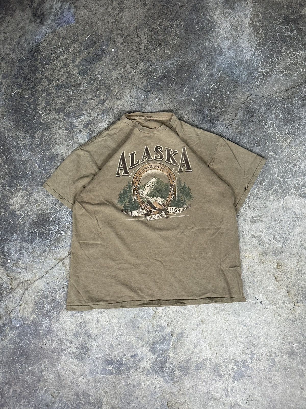 Vintage Vintage Alaska State Thrashed Tee Size US L / EU 52-54 / 3 - 1 Thumbnail