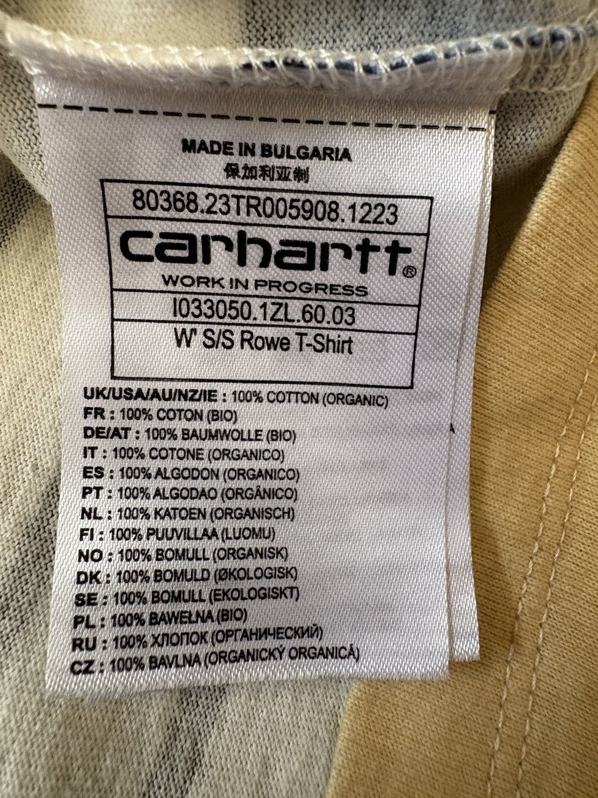 Carhartt Wip Carhartt WIP W’ S/S Rowe T-Shirt – Rowe Stripe Size US XS / EU 42 / 0 - 4 Thumbnail