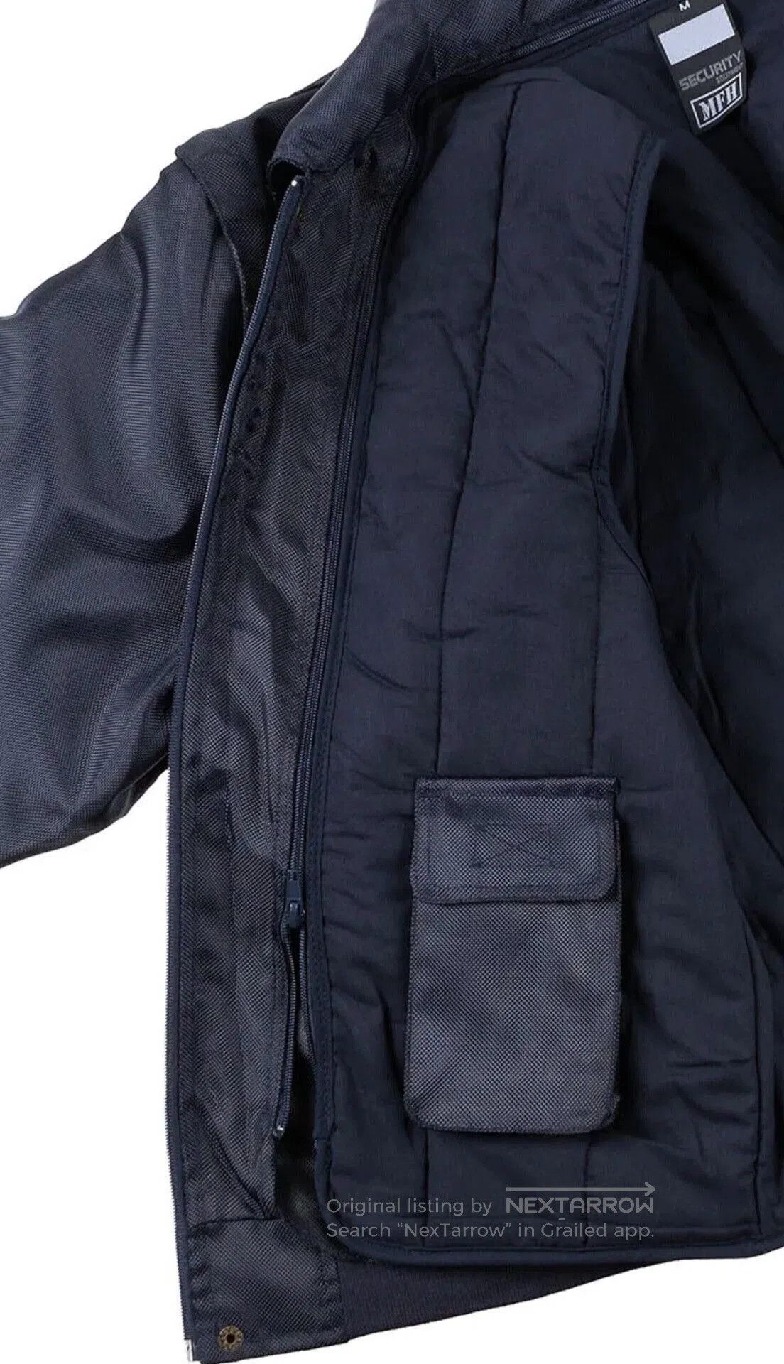 Balenciaga black security bomber jacket for men. Size US M / EU 48-50 / 2 - 7 Thumbnail