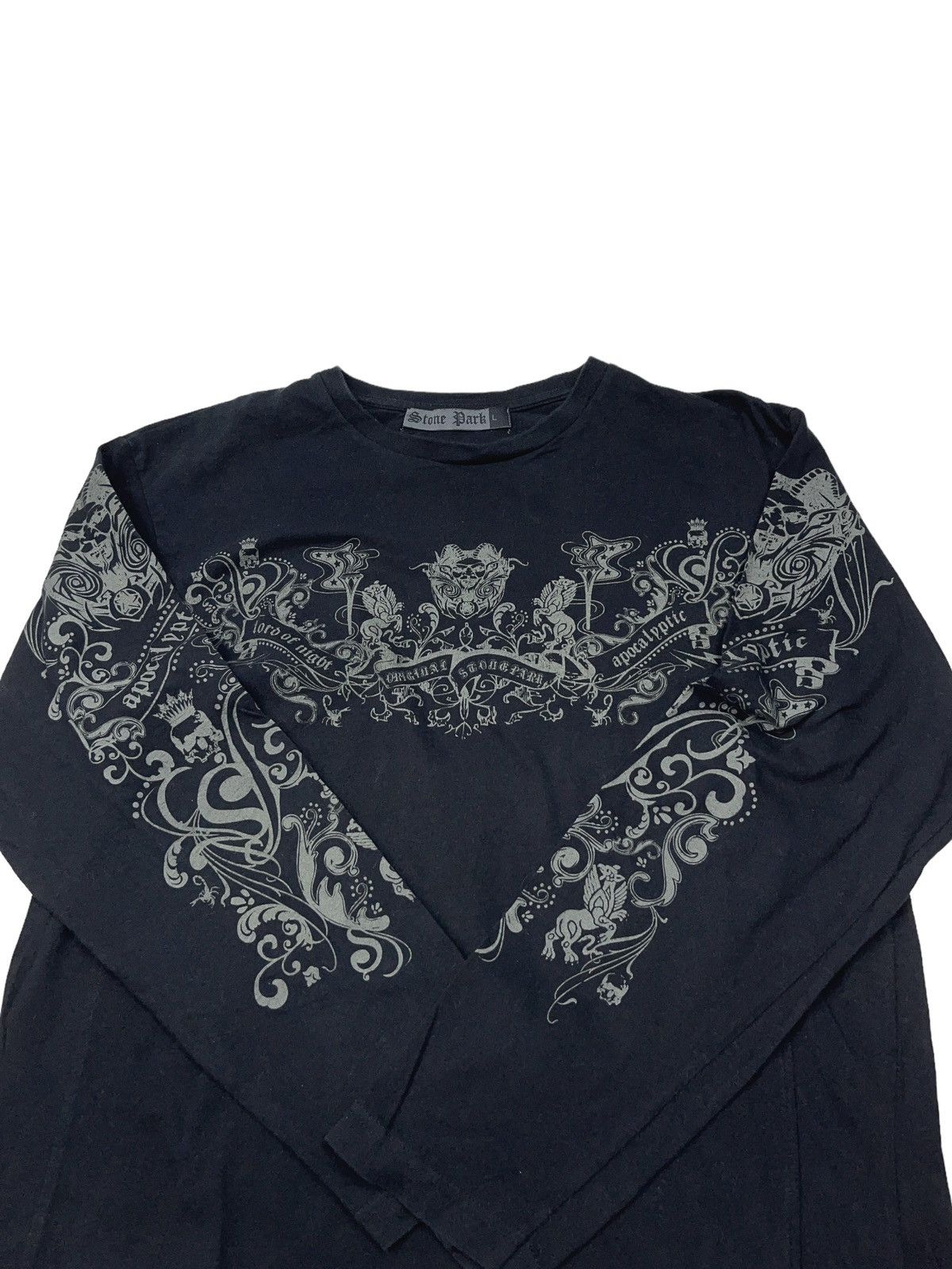 Band Tees y2k Gothic Apocalyptic Stone Park Long Sleeve Shirt Opium Size US M / EU 48-50 / 2 - 2 Thumbnail