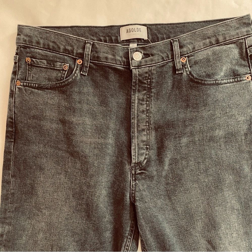 Agolde New Agolde Nico Cassette Distressed Black Jeans Size 32 Size 32" / US 10 / IT 46 - 9 Thumbnail