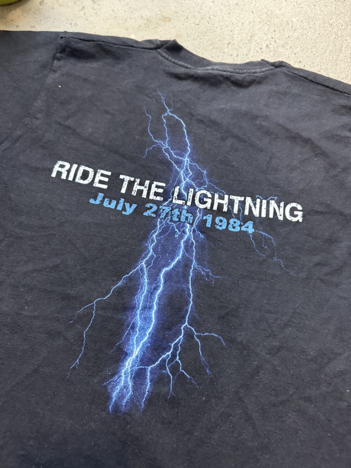 Metallica × Vintage Vintage Y2K Metallica Ride the Lightning 1984 Rock T shirt Size US S / EU 44-46 / 1 - 6 Thumbnail