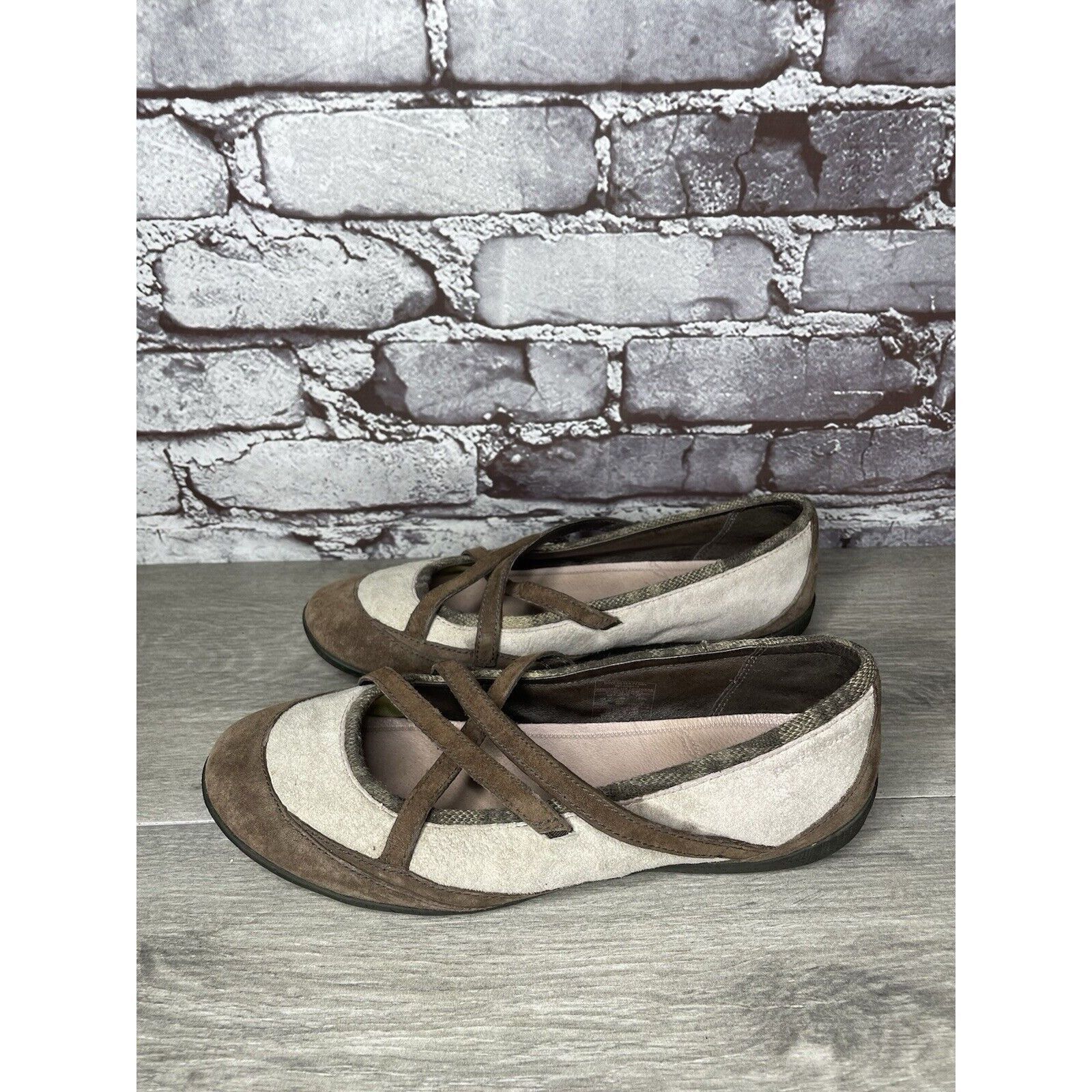 Patagonia Patagonia Beige Suede Brown Maryjane Strap Comfort Shoes Wom Size US 8 / IT 38 - 17 Thumbnail