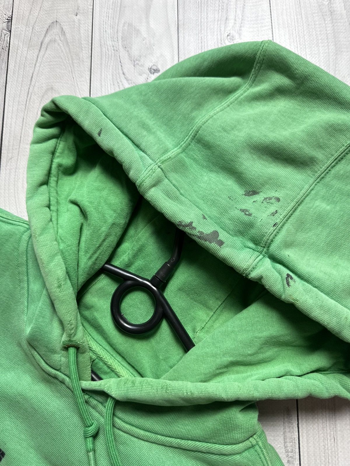 Carhartt Wip × Vintage Vintage Carhartt Wip rare green zip hoodie distressed logo Size US M / EU 48-50 / 2 - 6 Thumbnail
