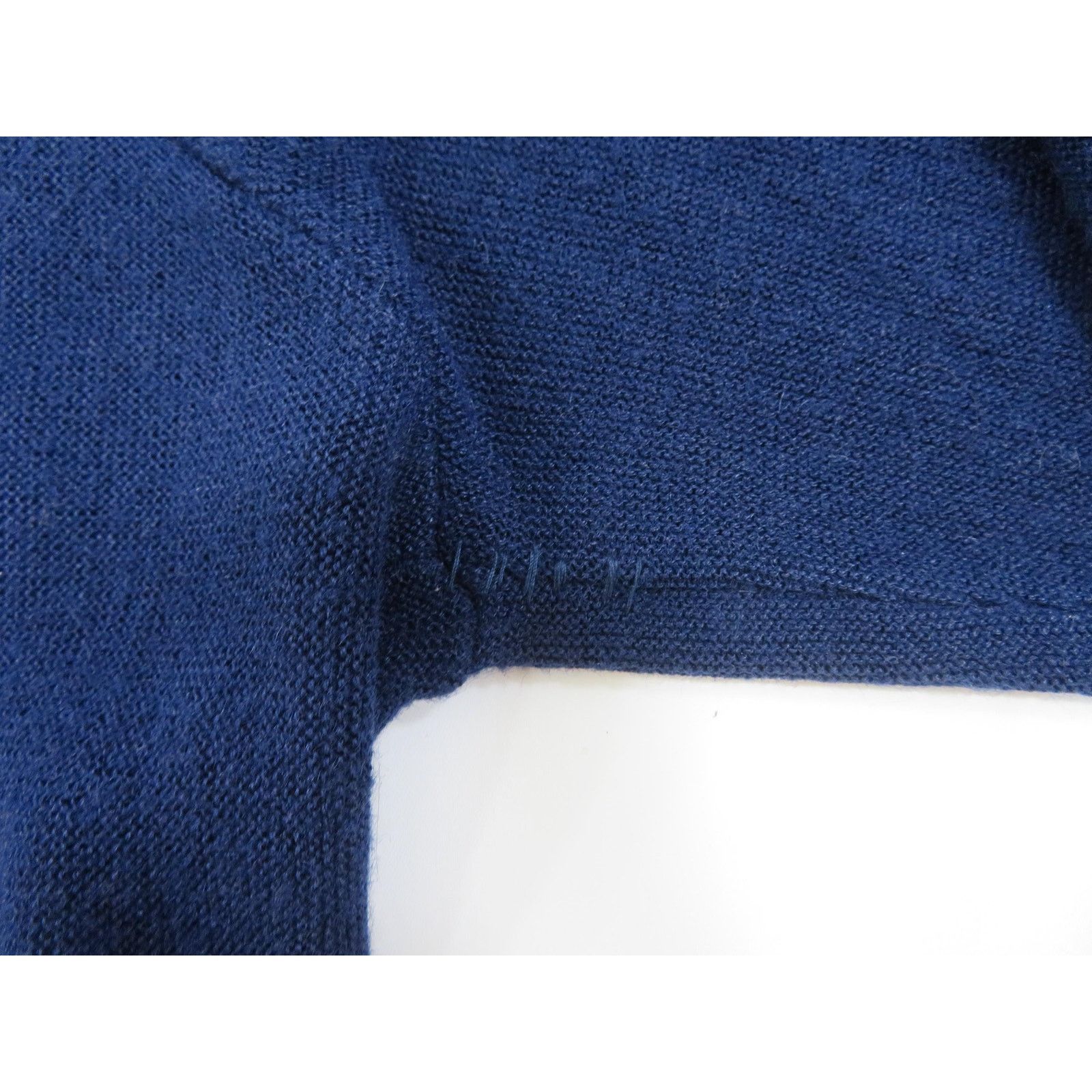 Other Golf Cardigan Sweater Dark Blue Button Up V-Neck 2XL? 1970s Size US XXL / EU 58 / 5 - 5 Thumbnail