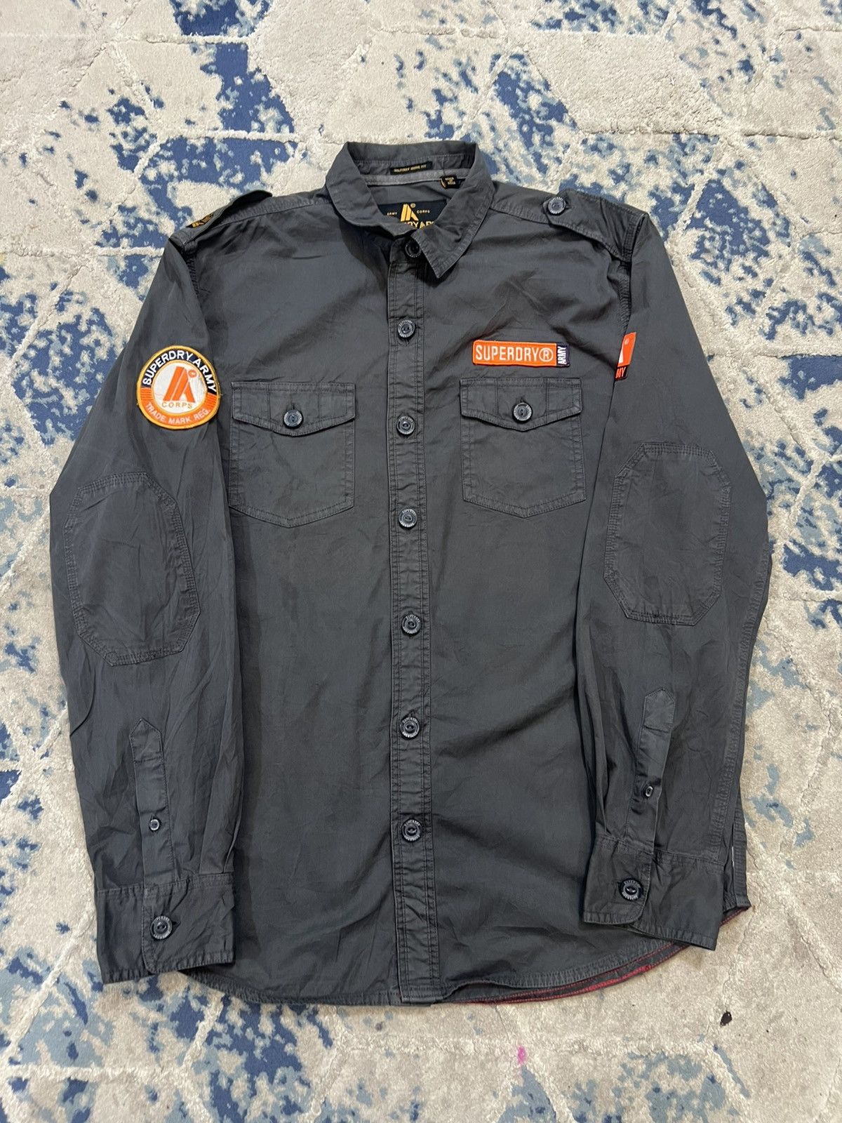 Superdry Superdry Army Military Issue Fit Shirt Size US XL / EU 56 / 4 - 1 Thumbnail