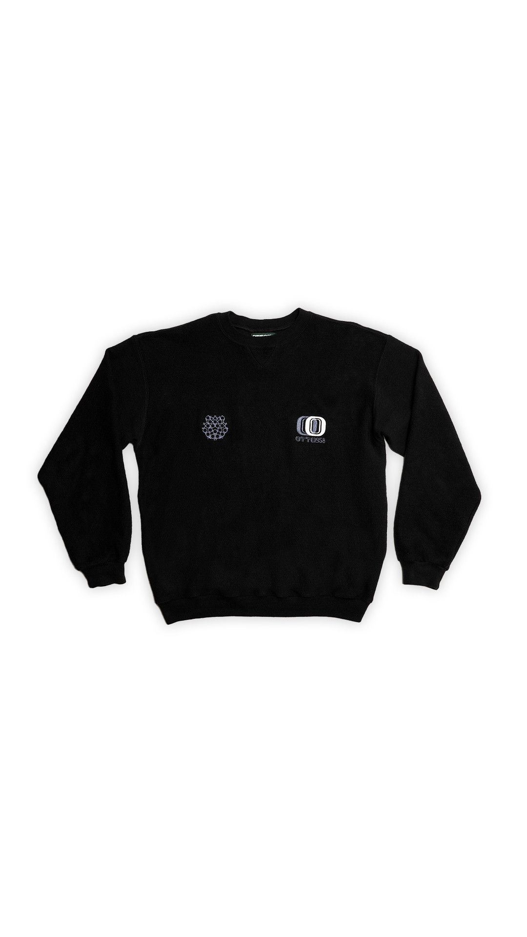 Kiko Kostadinov Double Medal Uniform Crewneck, Midnight Black ...