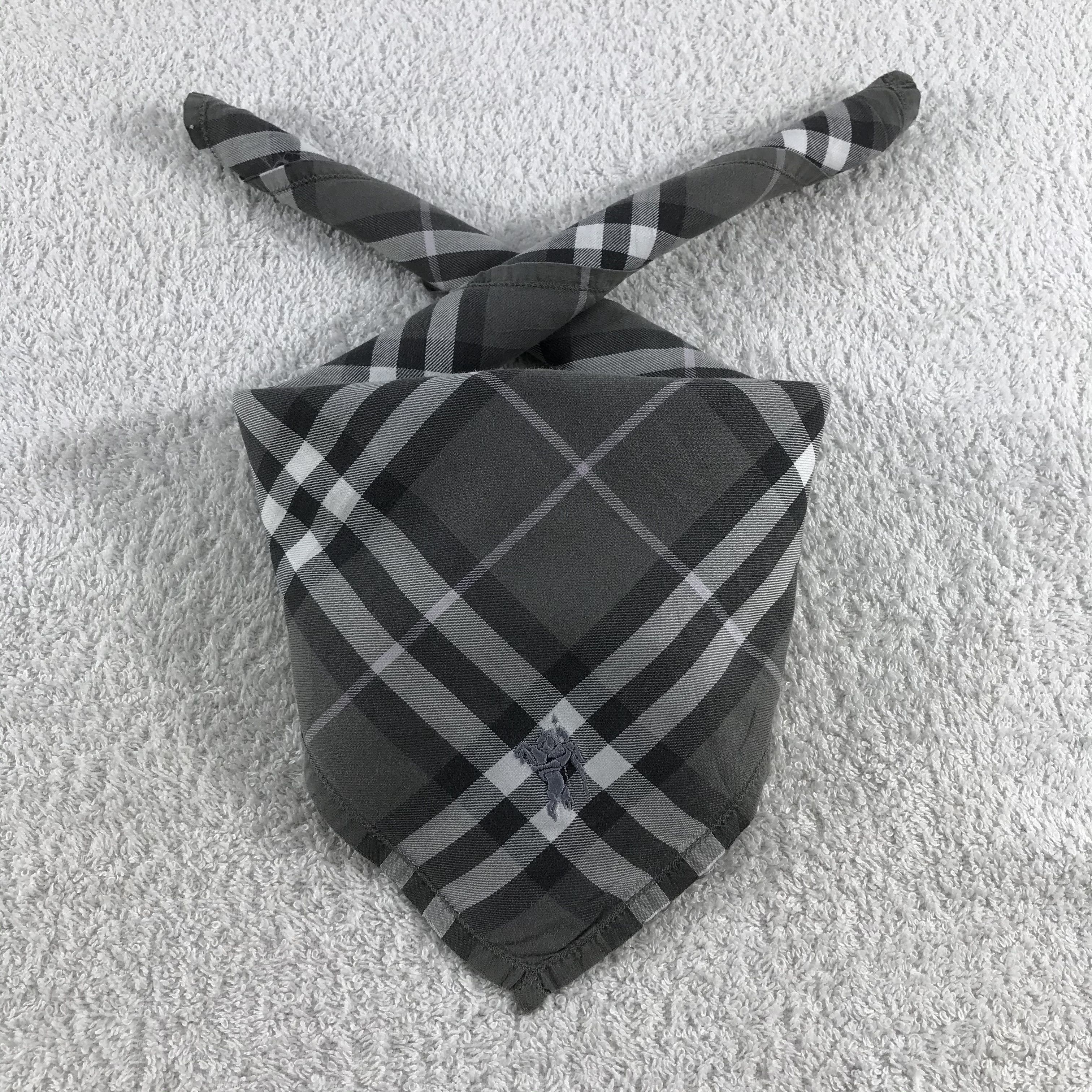 Burberry × Vintage Burberry Bandana / Handkerchief / Neckerchief - S061 Size ONE SIZE - 3 Thumbnail