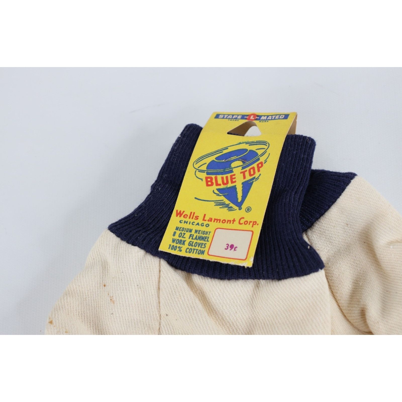 Vintage Deadstock Vintage 30s 40s Wells Lamont Corp Blue Top Gloves Size ONE SIZE - 2 Thumbnail