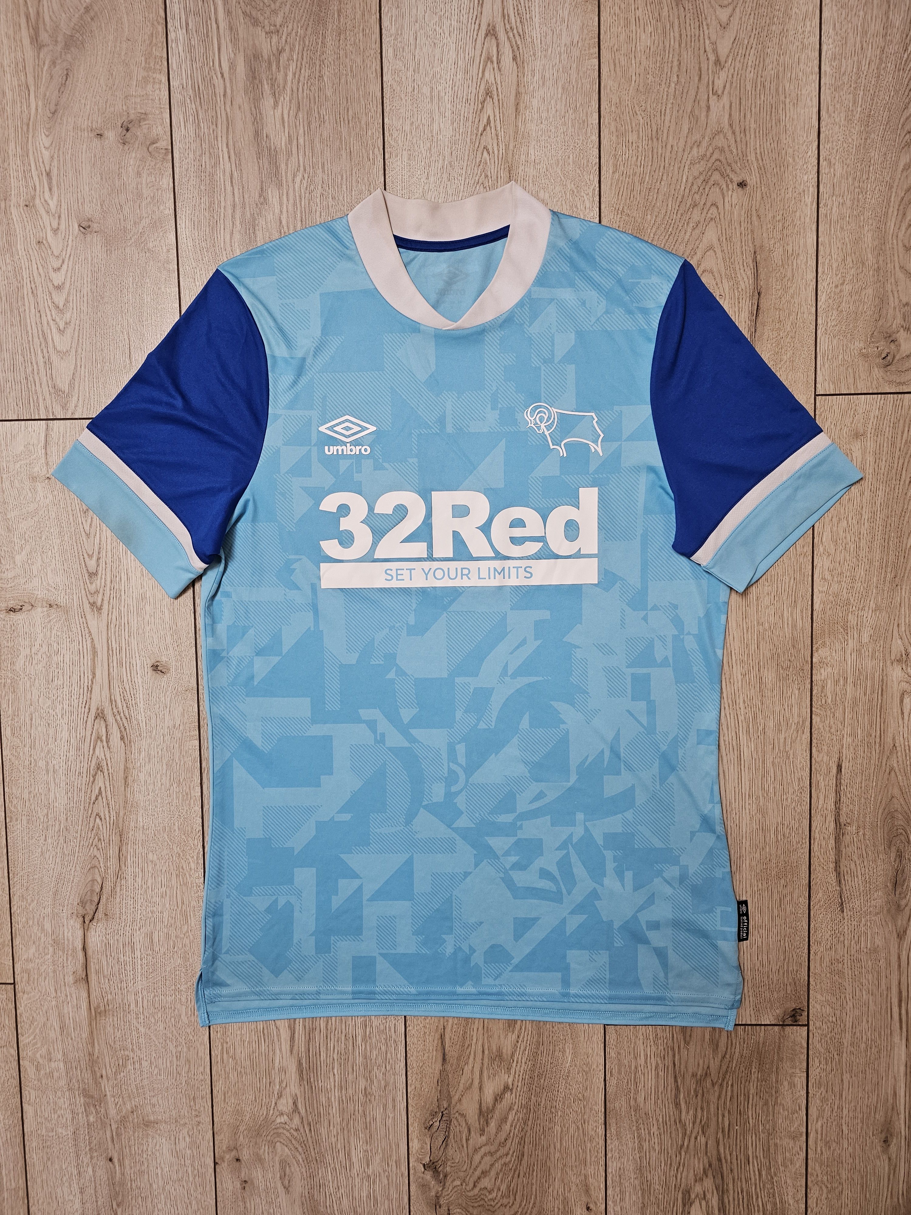 Umbro DERBY COUNTY 2021 2022 AWAY FOOTBALL SHIRT SOCCER JERSEY Size US L / EU 52-54 / 3 - 1 Thumbnail