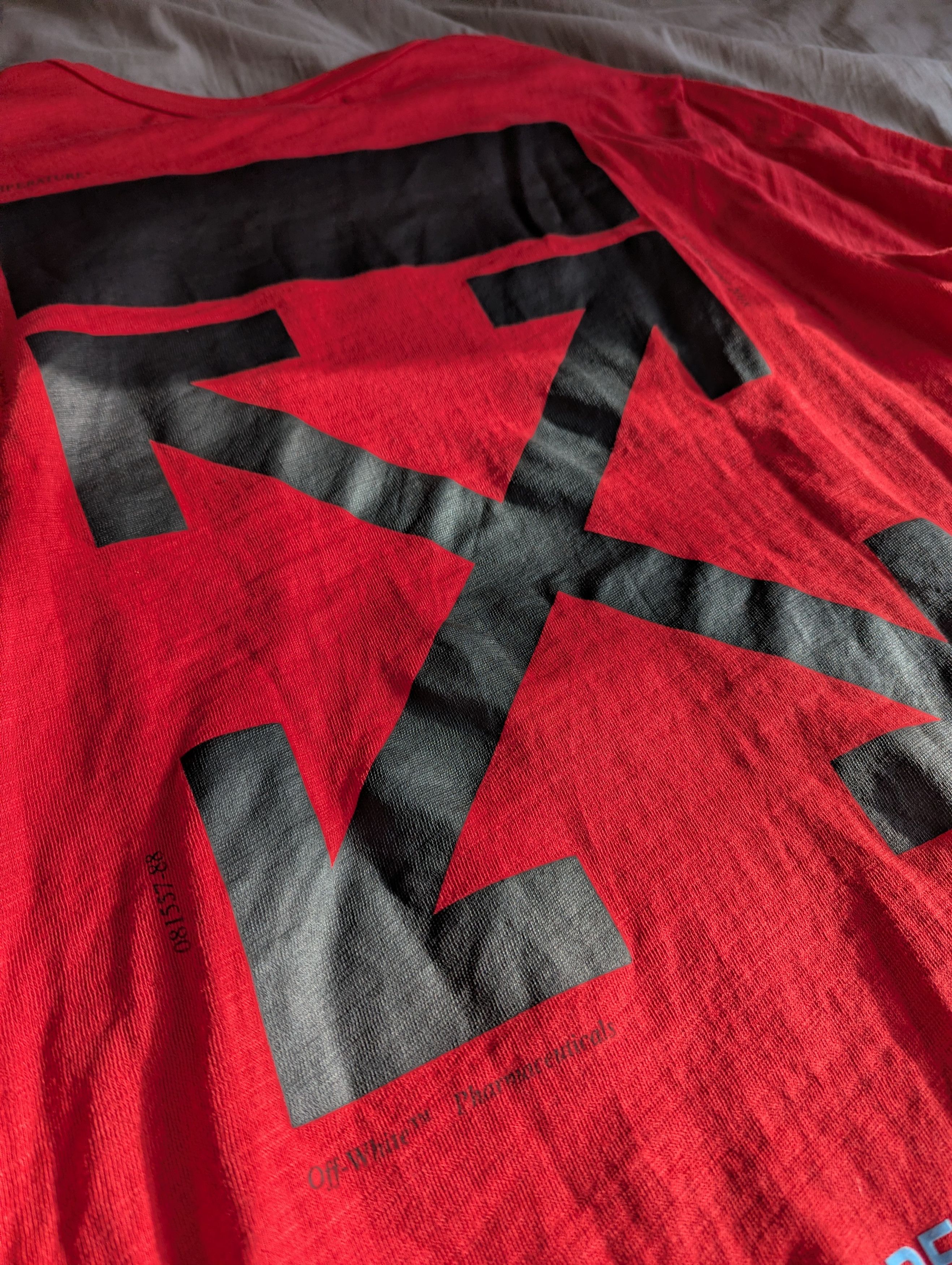 Off-White OFF-WHITE Red Mona Lisa Tee Size US M / EU 48-50 / 2 - 7 Thumbnail
