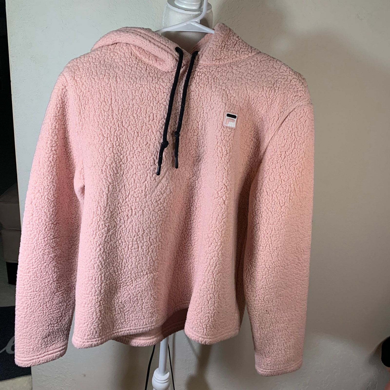 Fila FILA Women’s Hoodie Size M Pink Sherpa Pullover Size M / US 6-8 / IT 42-44 - 2 Thumbnail