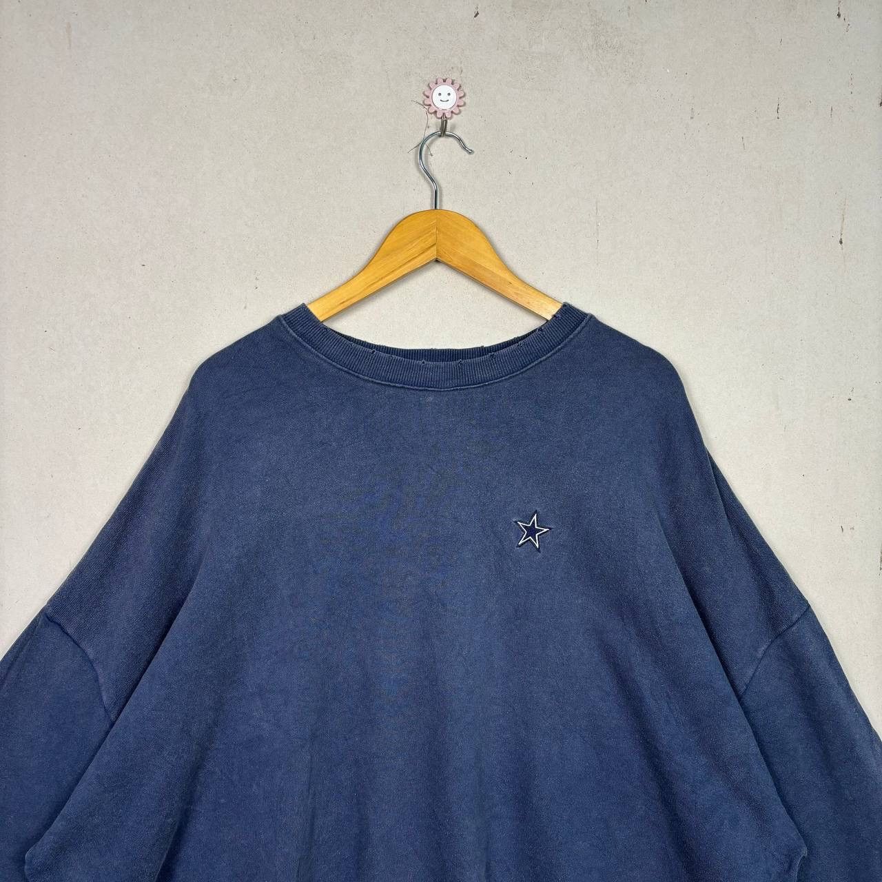 Japanese Brand GYDA Wideboys Parody Star Sweatshirt Navy Japan Streetwear F Size US XL / EU 56 / 4 - 4 Thumbnail