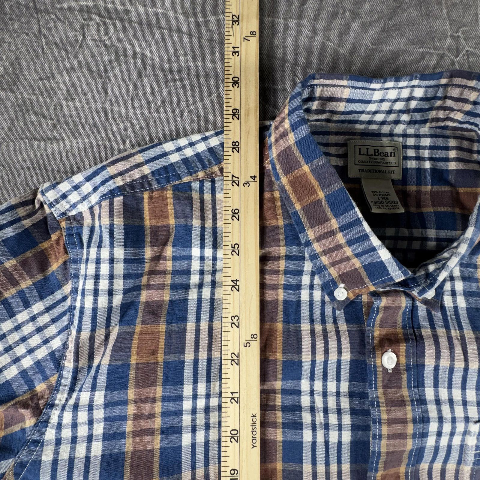 L.L. Bean L.L. Bean Shirt Men's L Blue Brown Button Down Traditional Size US L / EU 52-54 / 3 - 4 Thumbnail