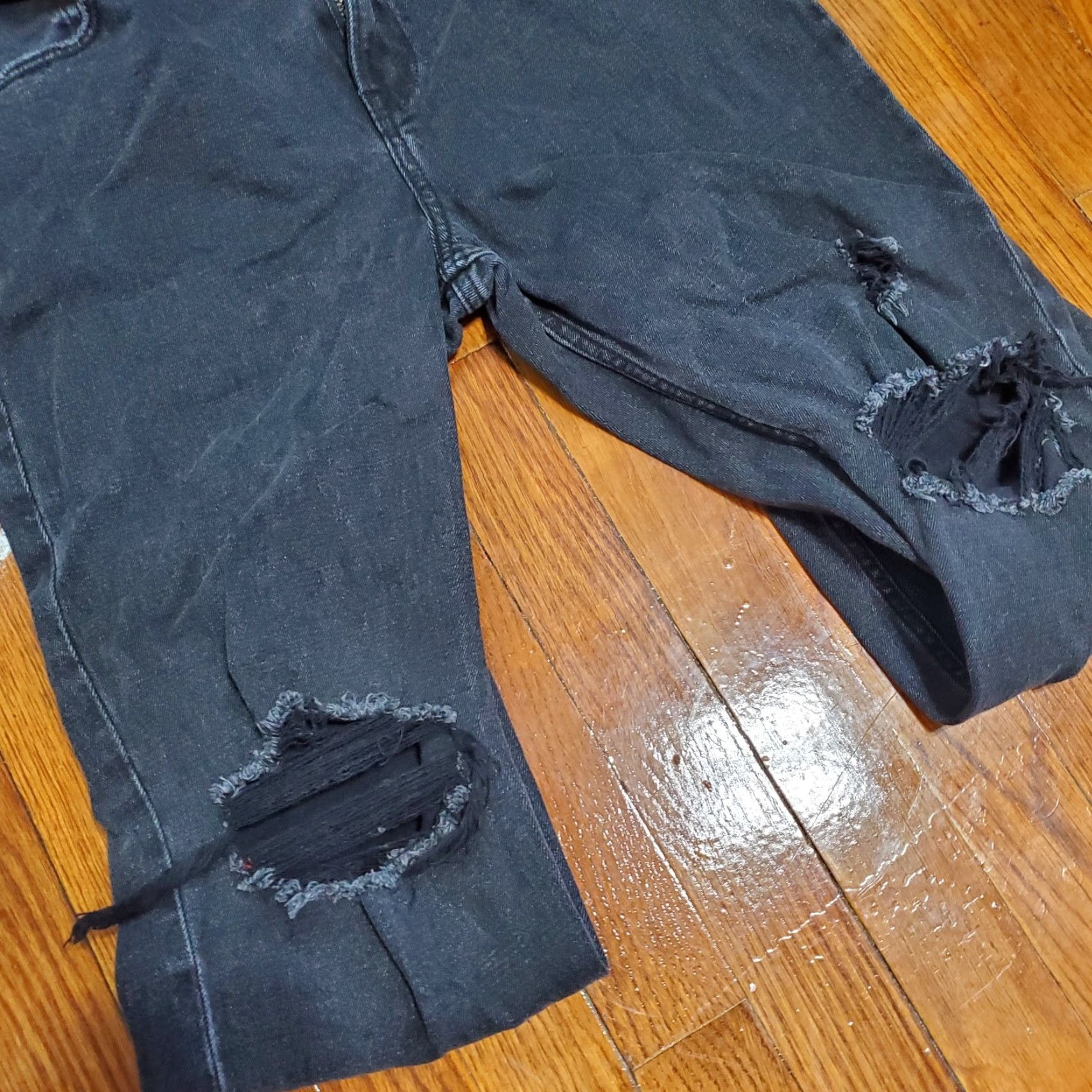 Abercrombie & Fitch Abercrombie & Fitch Jeans The Ankle Straight Ultra High Rise 29 Regular Black Denim 90s City Womens Straight Jeans Size 29" - 4 Thumbnail