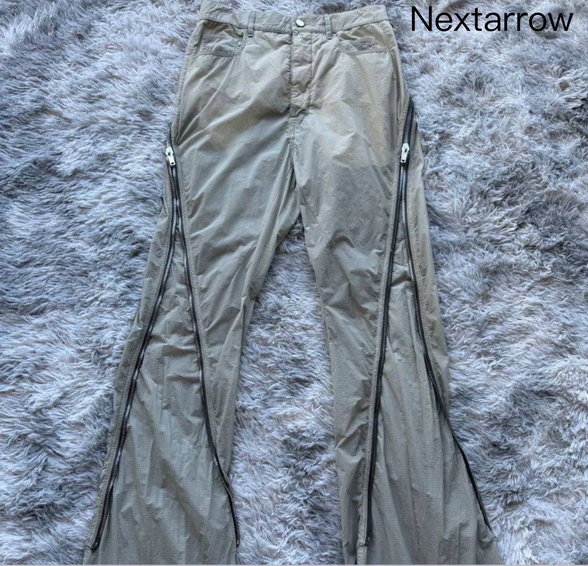 Rick Owens Rick Owens 23ss Show Main Line Boaln Grid Banana Pants Size US 29 - 1 Thumbnail