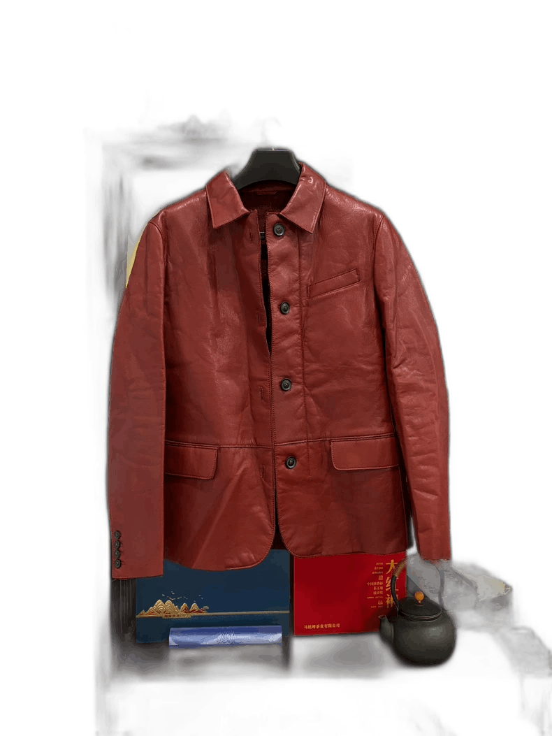 Emporio Armani Trussardi Leather Jacket with No Tags Size US L / EU 52-54 / 3 - 1 Thumbnail