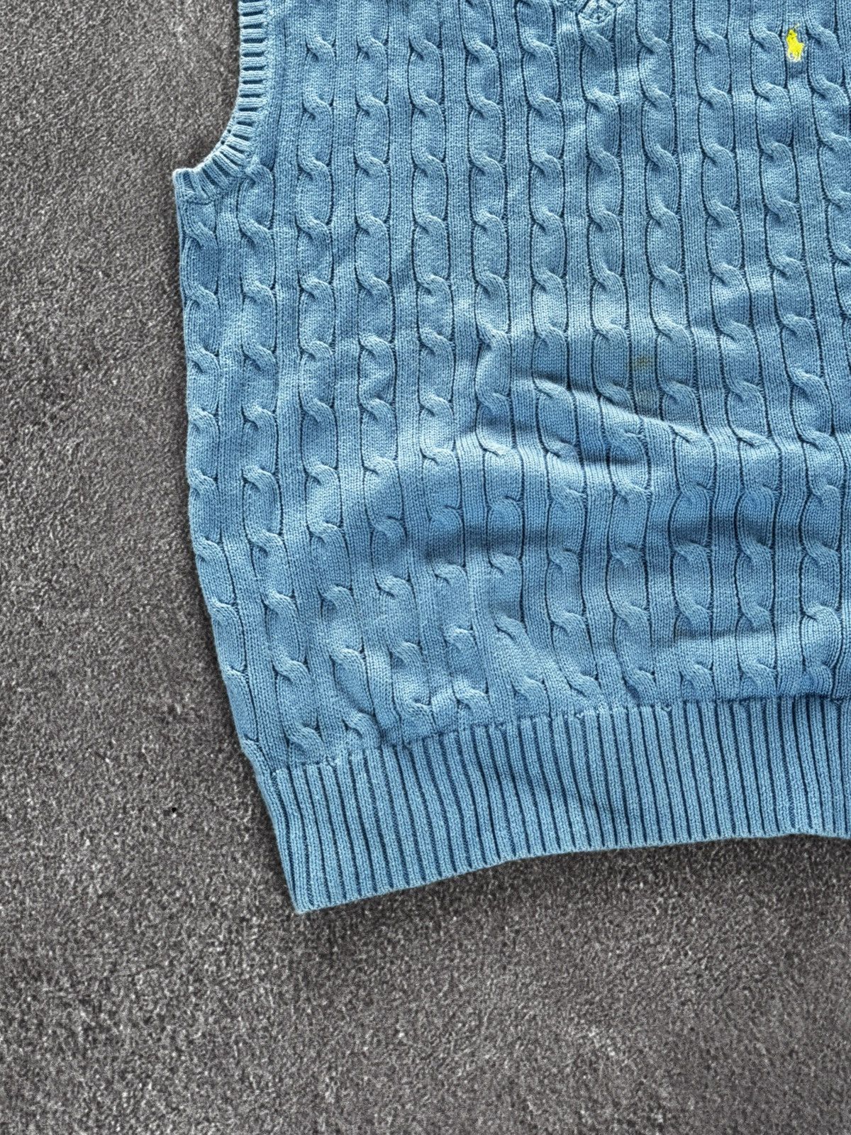 Polo Ralph Lauren Polo Ralph Lauren Vintage 90’s Cable Knit Vest Size XL / US 12-14 / IT 48-50 - 7 Thumbnail
