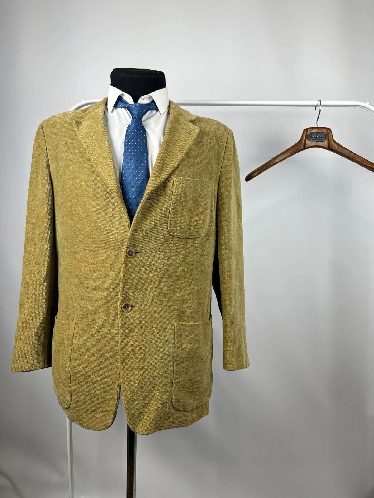 Ermenegildo Zegna Ermenegildo Zegna Soft Half-Lined Yellow Blazer Jacket Size 40R - 1 Thumbnail
