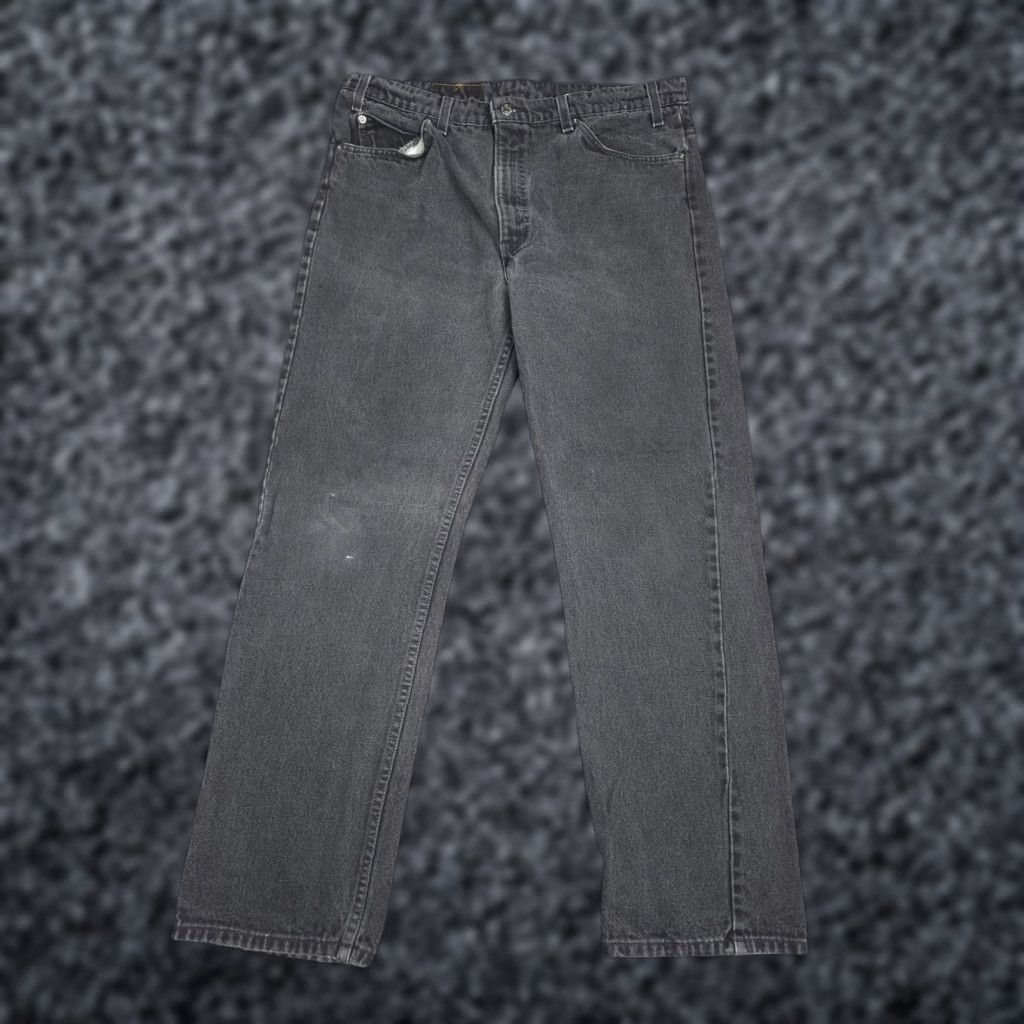 Levi's VINTAGE Levi's 505 Jeans Black Men 36 Regular 29 38 x 30 Orange Tab USA Made Denin? Size US 36 / EU 52 - 1 Thumbnail