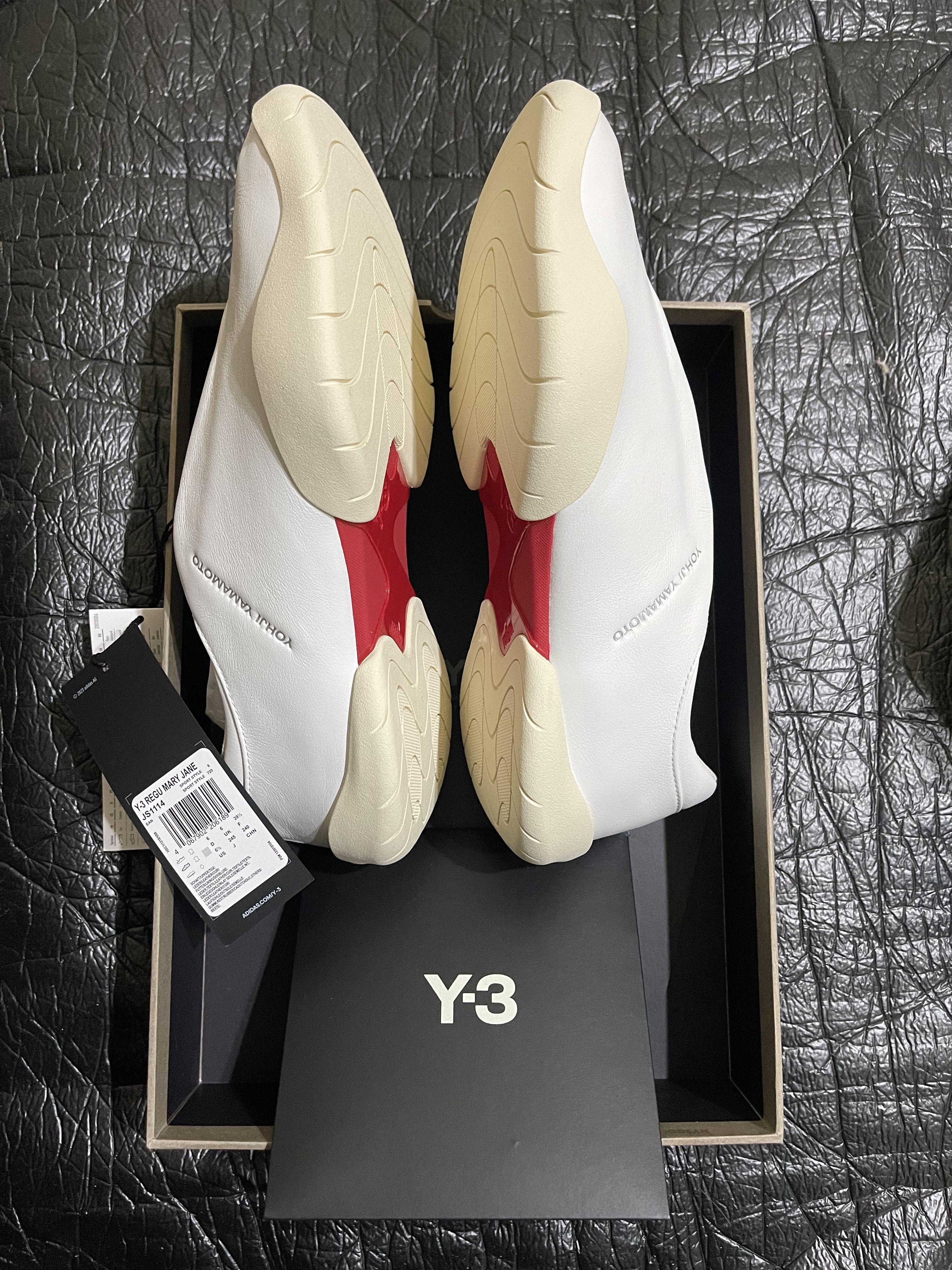 Y-3 Y-3 Regu Mary Jane low-top leather sneakers Size US 6.5 / EU 39-40 - 12 Thumbnail
