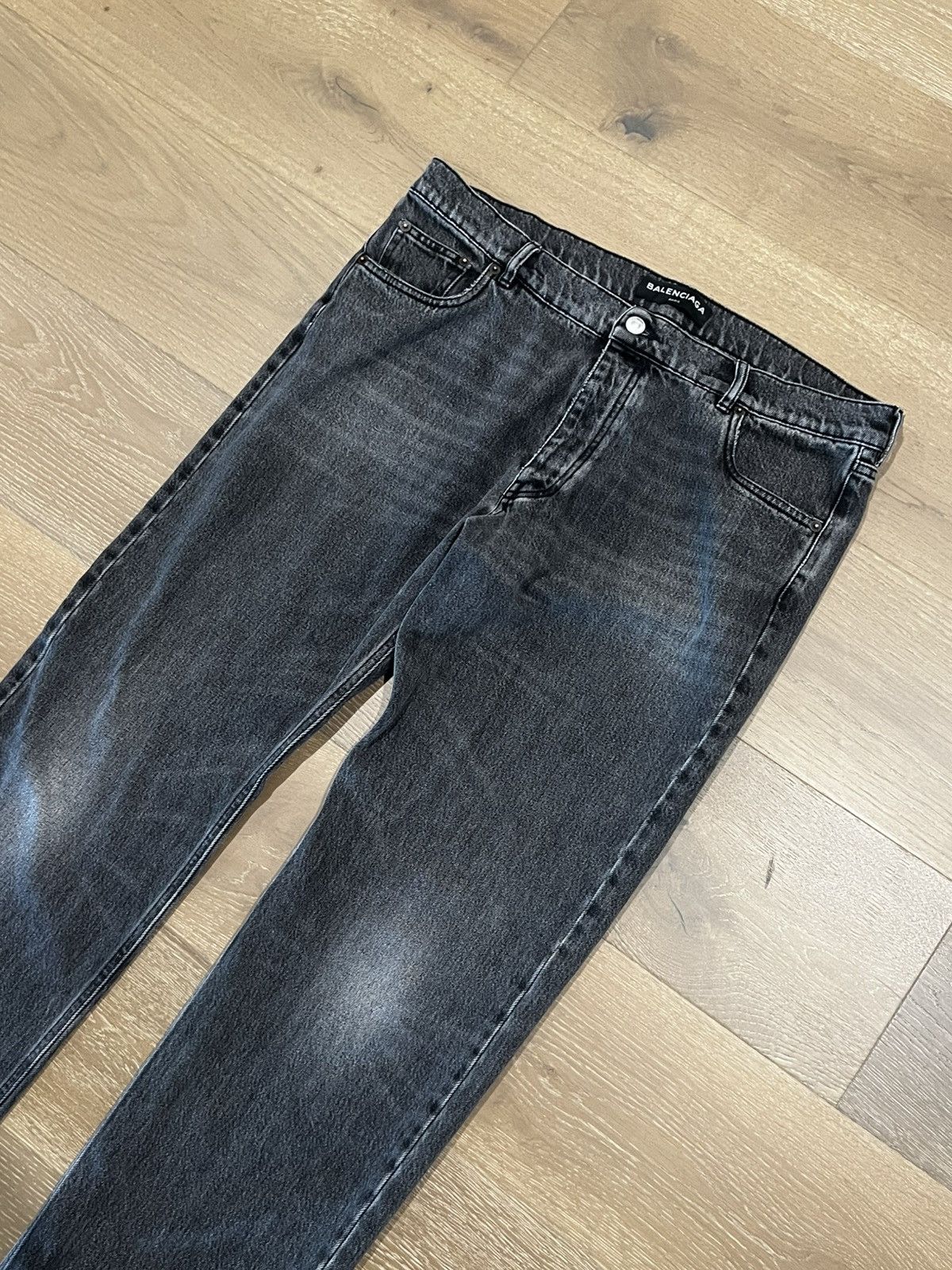 Balenciaga Balenciaga Black Denim Jeans Size US 36 / EU 52 - 2 Thumbnail