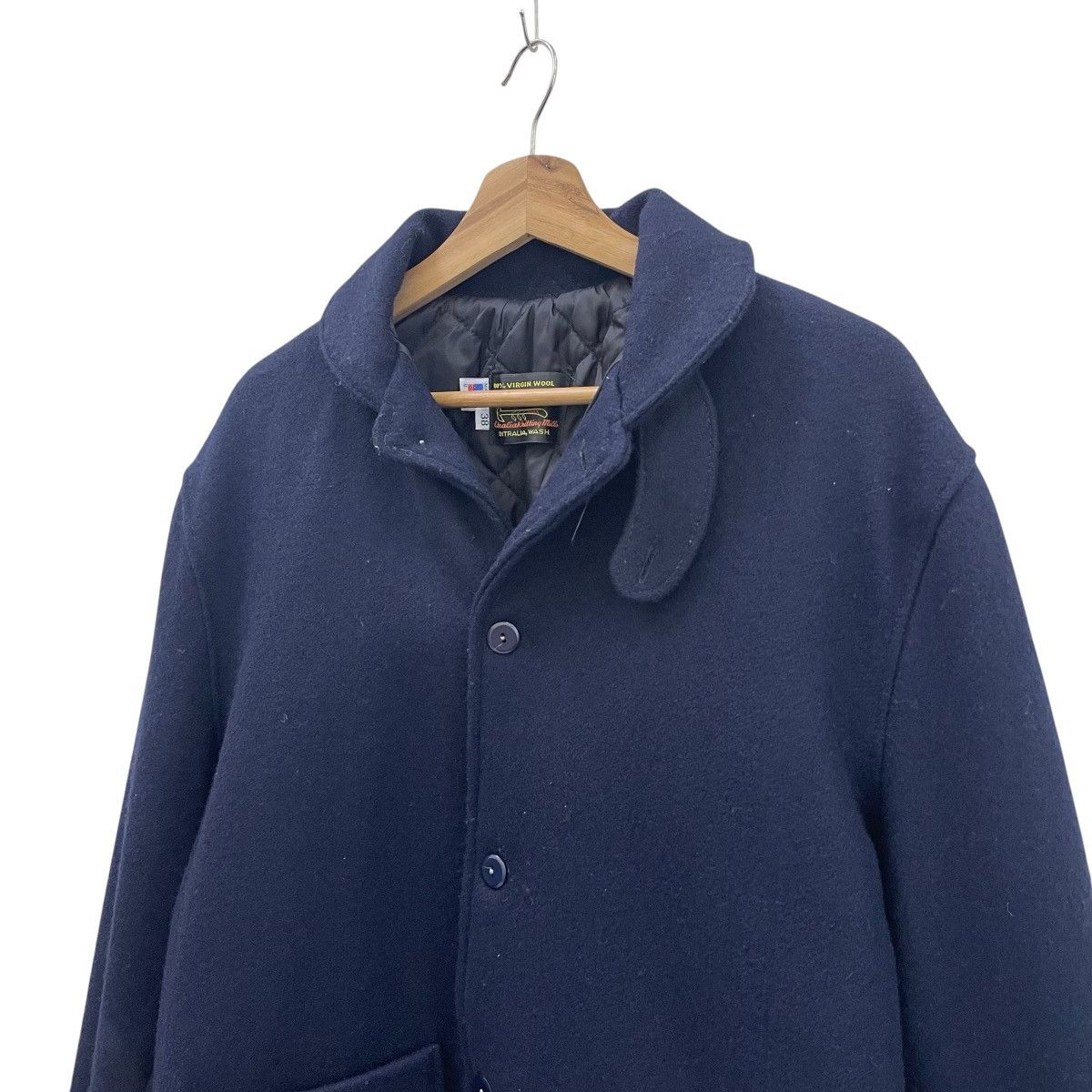 Skookum Vintage Skookum Letterman Virgin Wool Shawl Collar Jacket Size US M / EU 48-50 / 2 - 7 Thumbnail