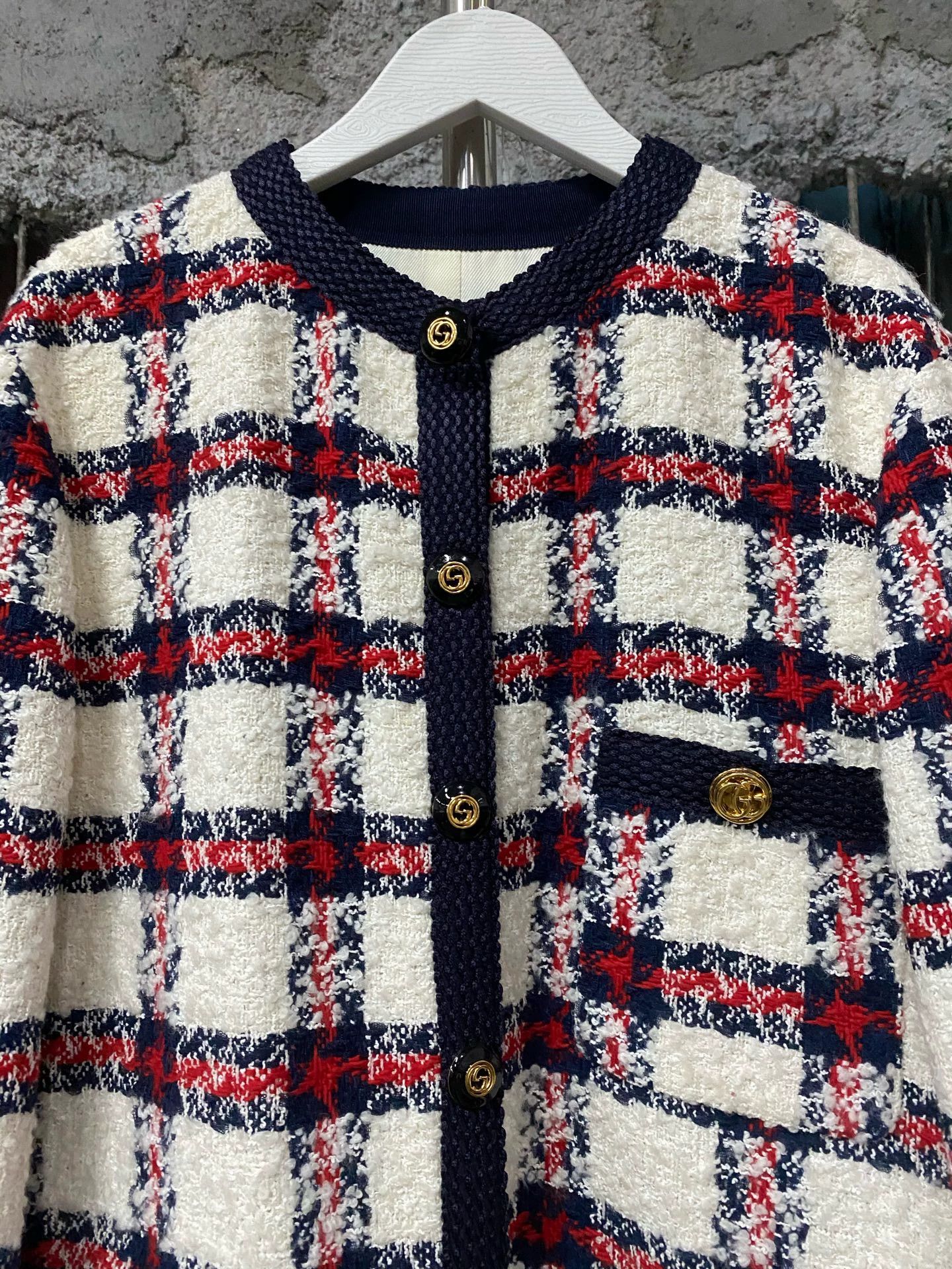 Gucci Gucci Gingham Tweed New Coats Size XS / US 0-2 / IT 36-38 - 3 Thumbnail