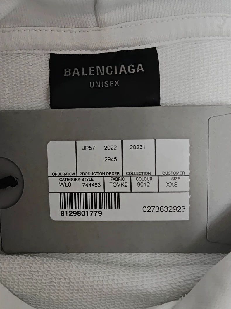 Balenciaga Balenciaga Old Hooded Sweater Made of Wheat Scissors Size US XXS / EU 40 - 4 Thumbnail