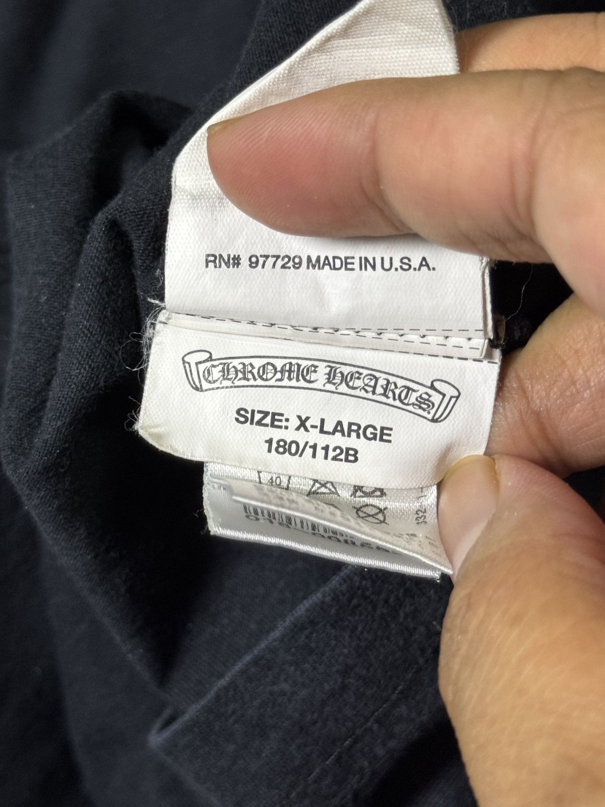 Chrome Hearts STEAL! CROSS PLUS STAMP TEE Size US XL / EU 56 / 4 - 11 Thumbnail