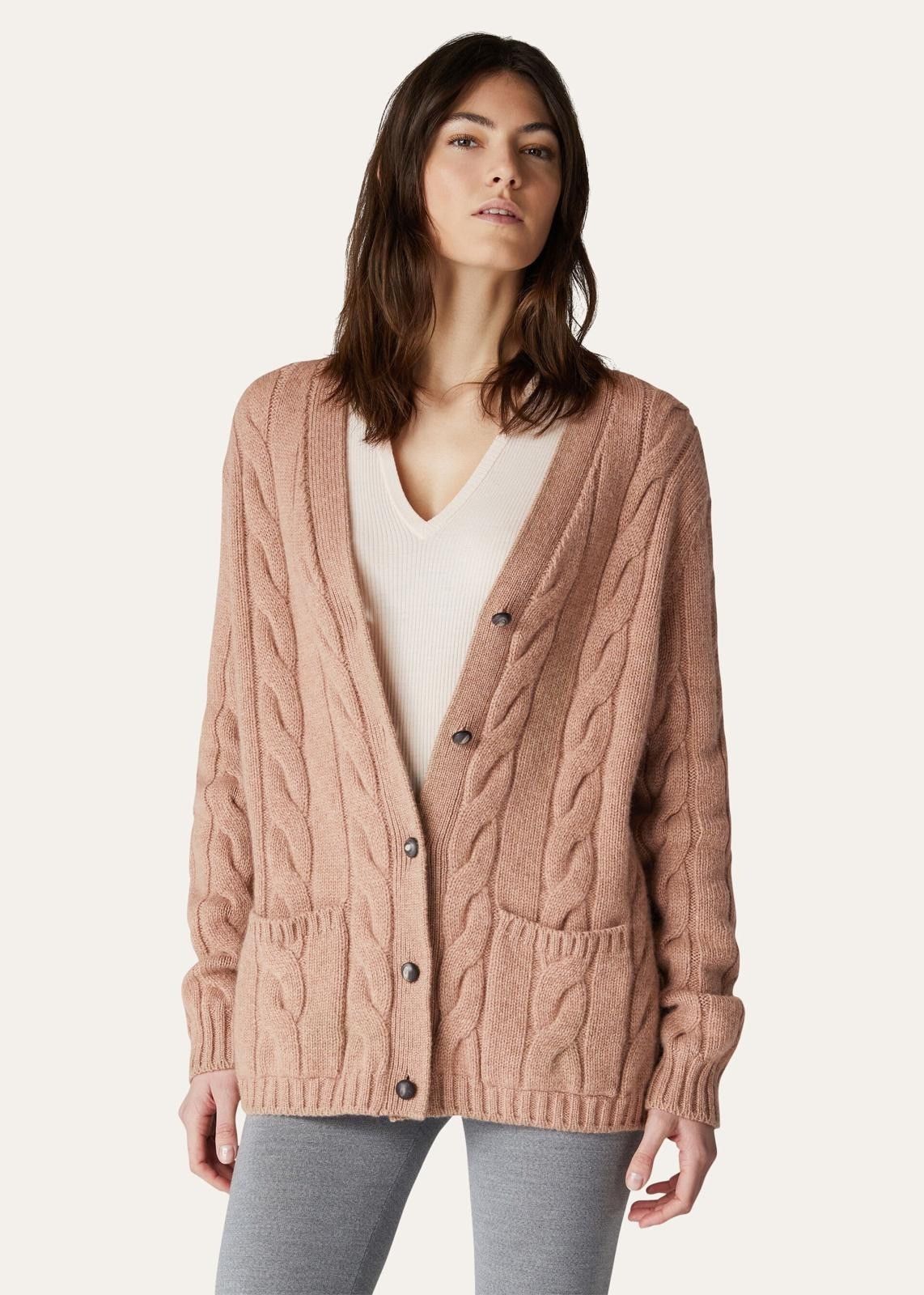 Loro Piana o1srvl11e0824 Napier Cardigan Sweater in Pink Size M / US 6-8 / IT 42-44 - 3 Thumbnail
